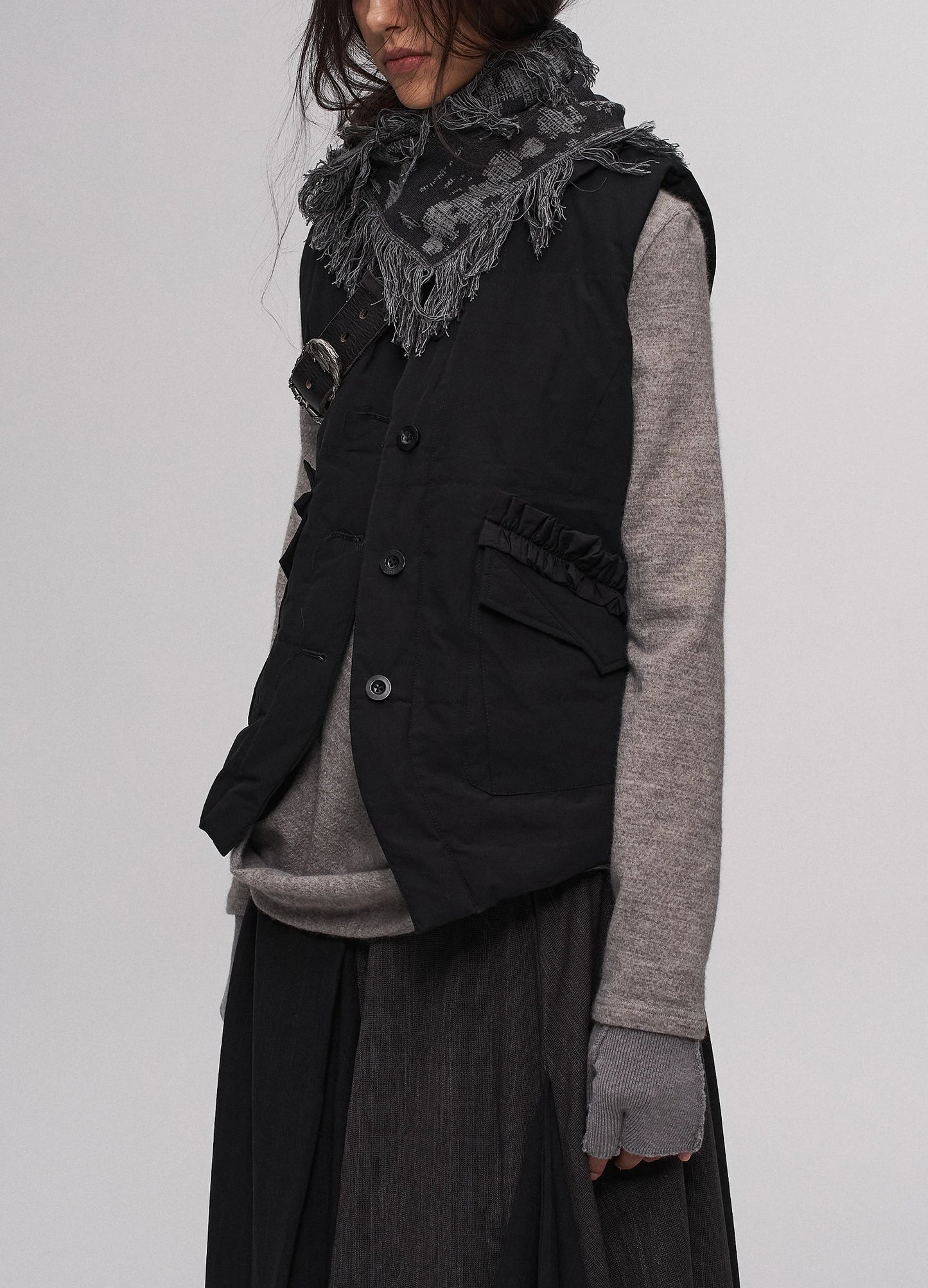Lace Overlay Vest
