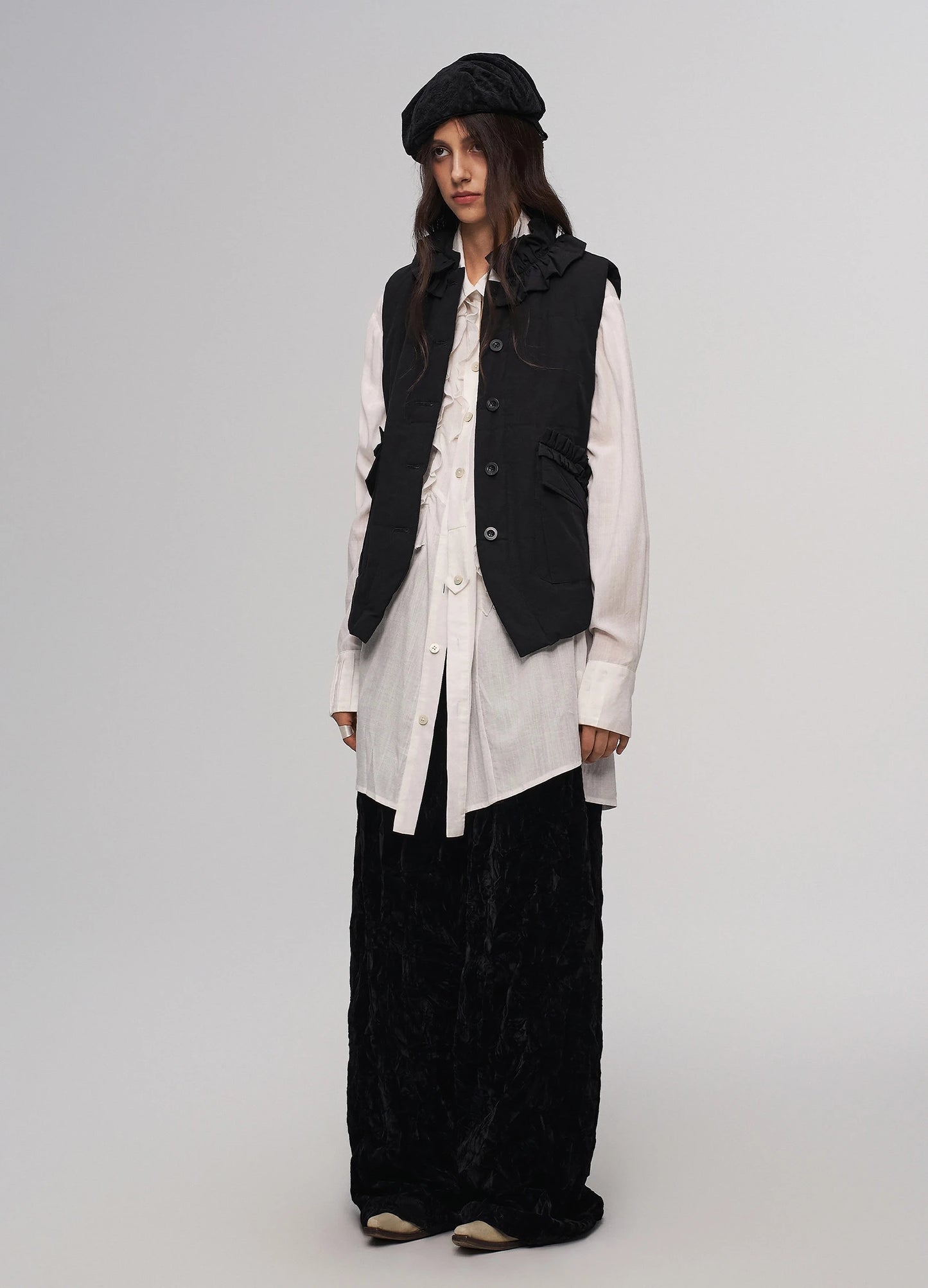 Lace Overlay Vest