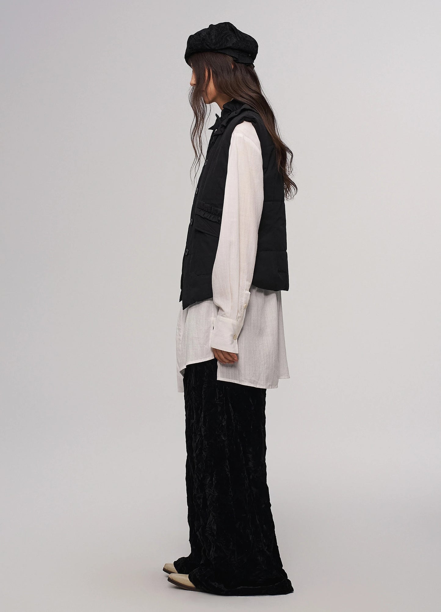 Lace Overlay Vest