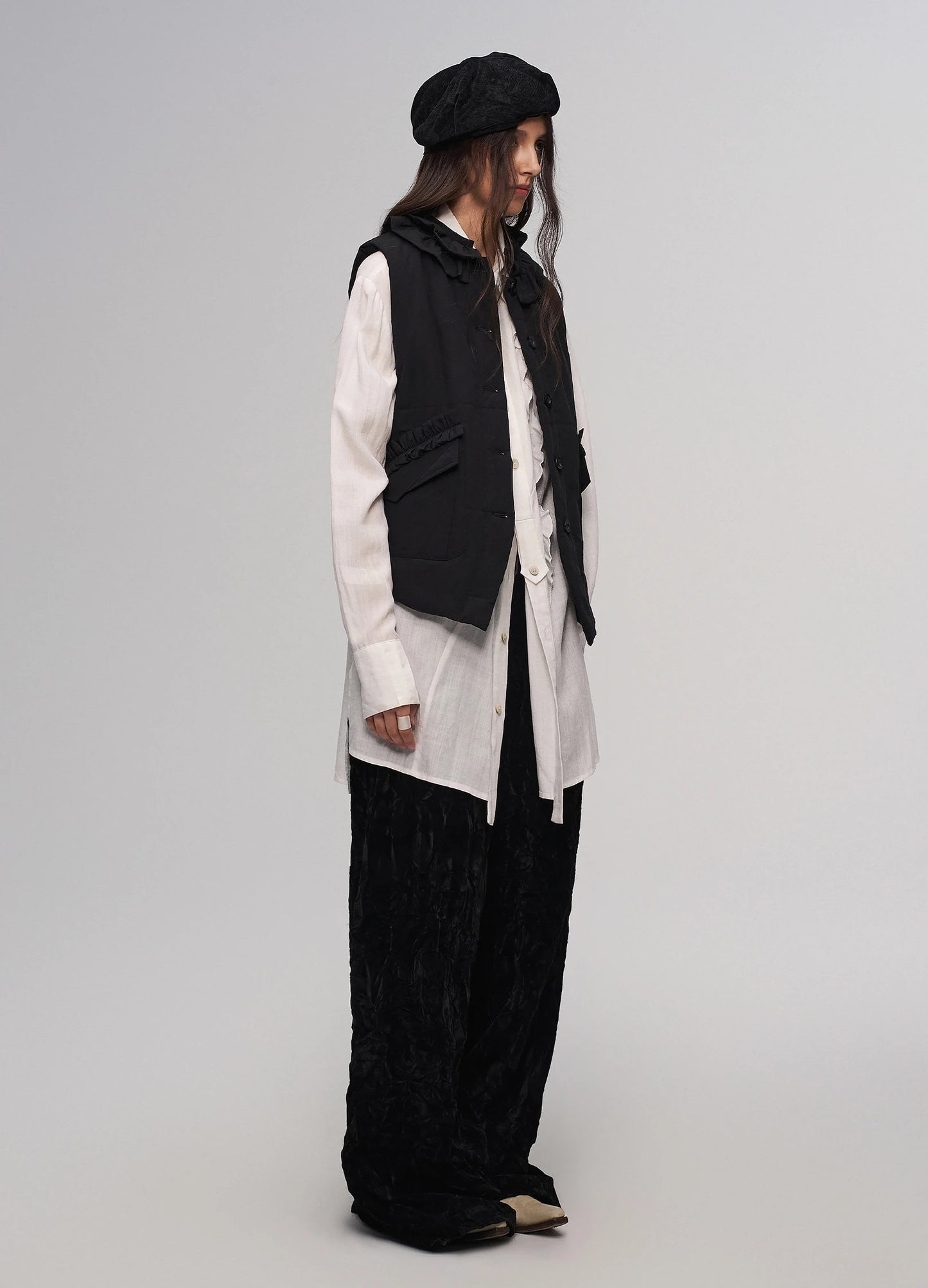 Lace Overlay Vest