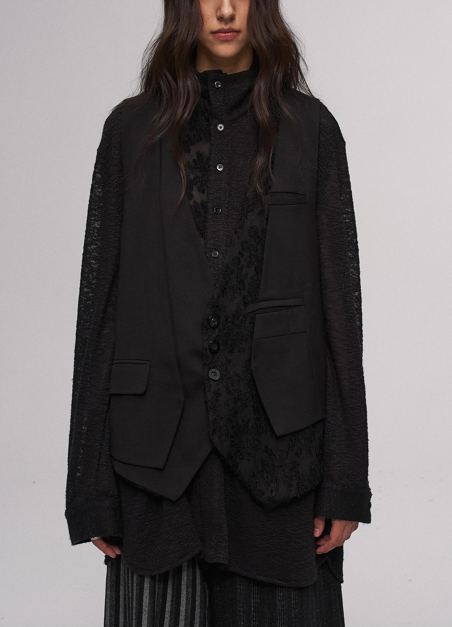 Layered Fringe Vest
