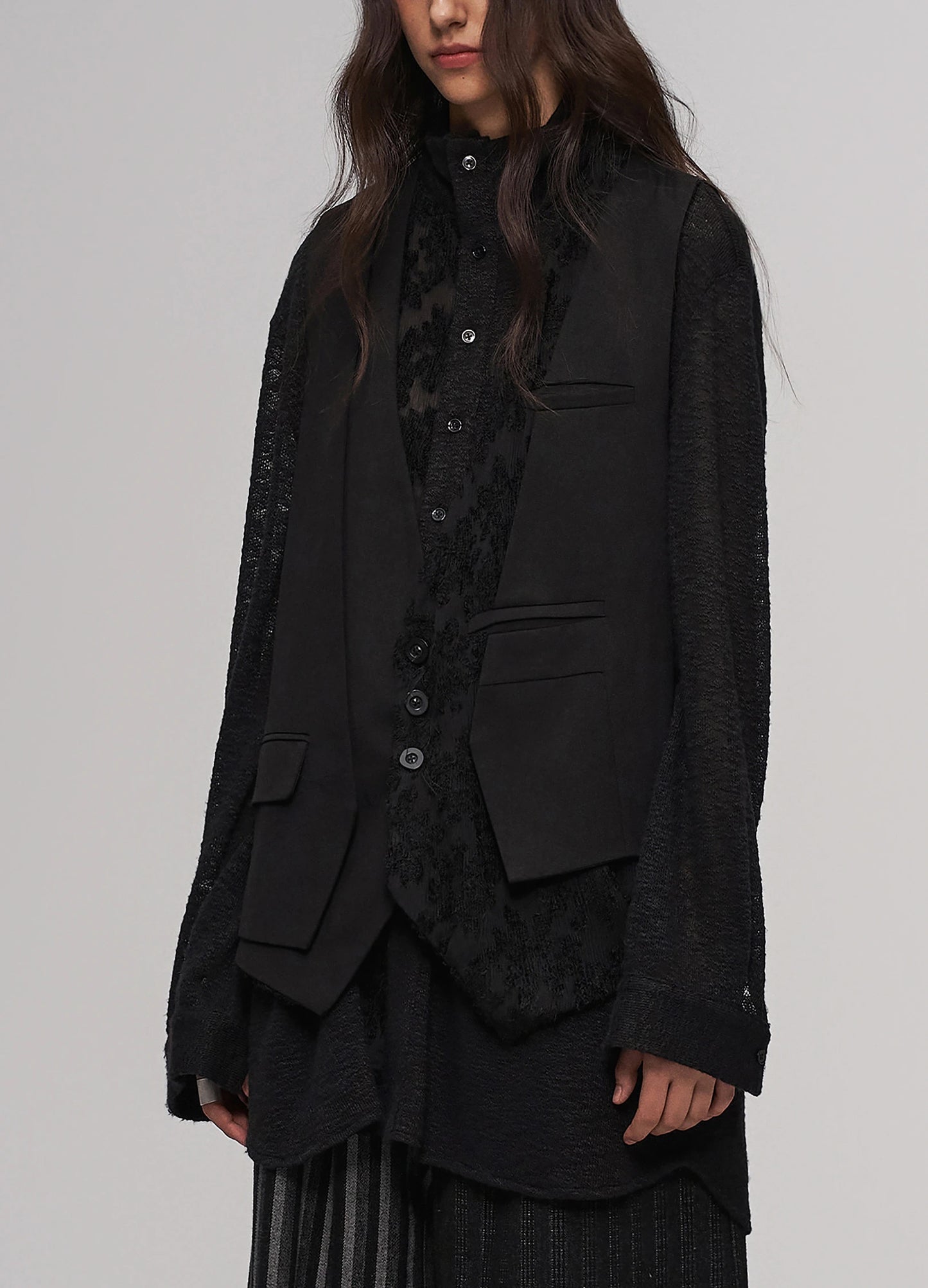 Layered Fringe Vest