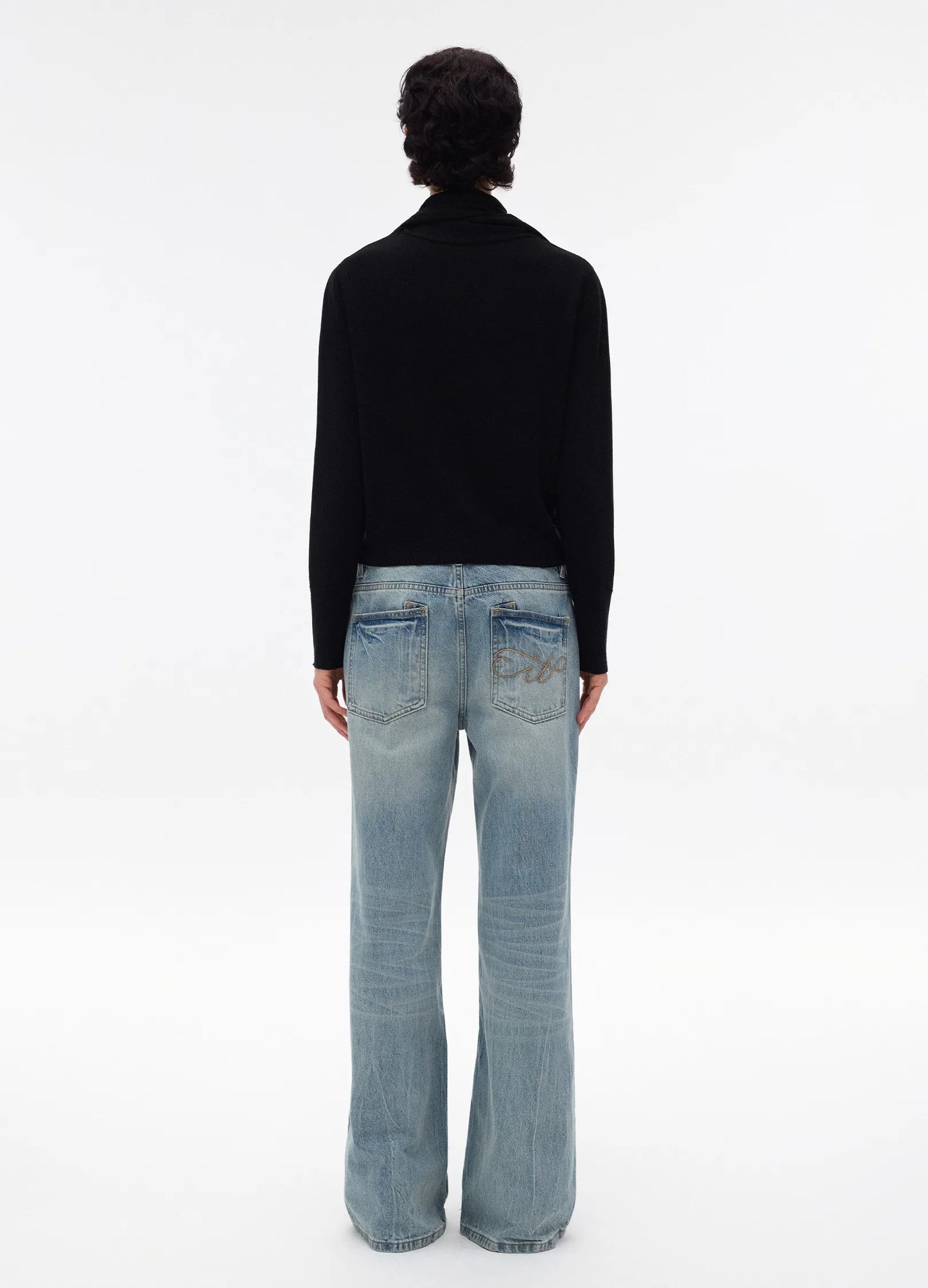 Layered Knit Wool Cardigan