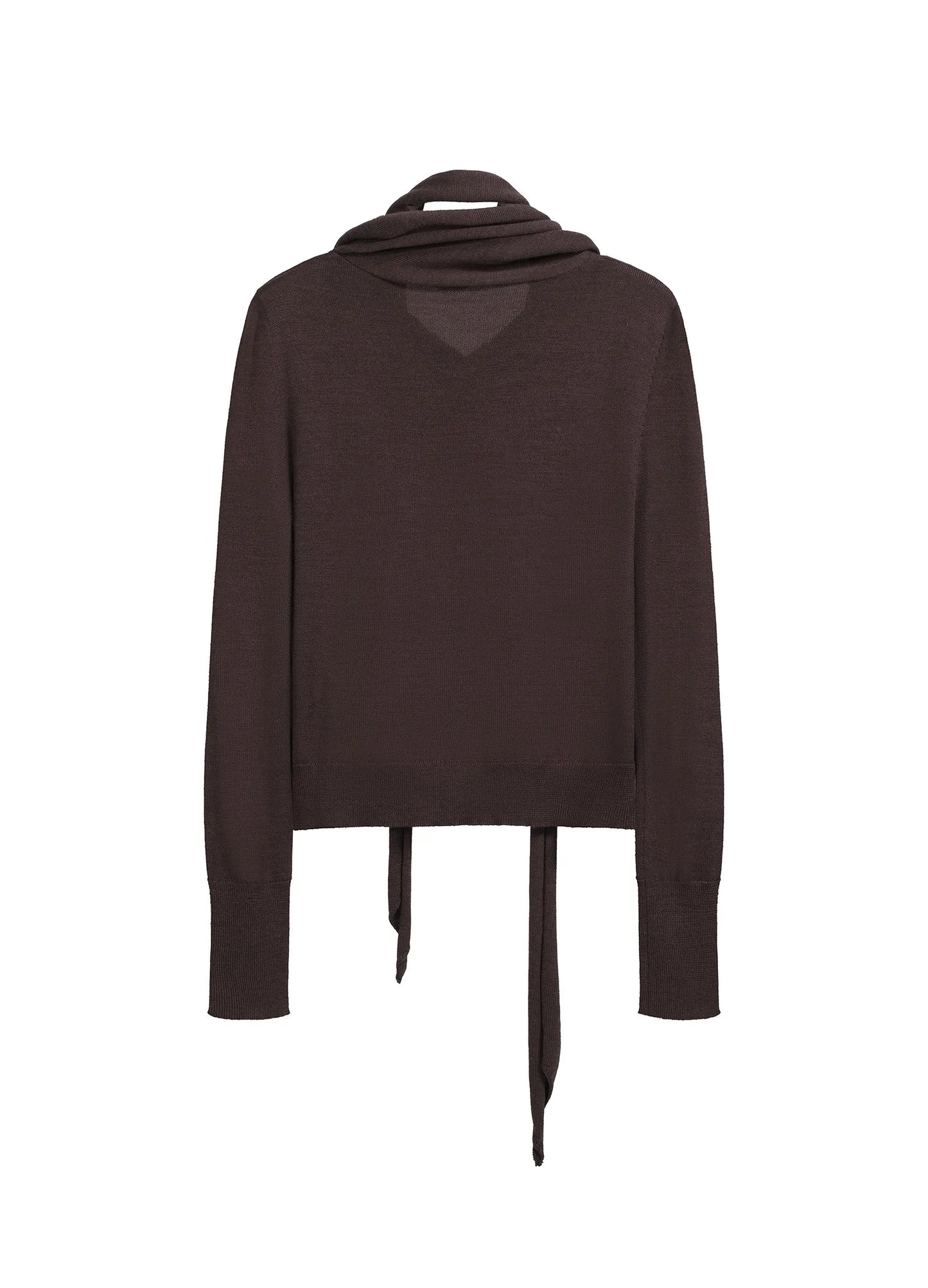 Layered Knit Wool Cardigan