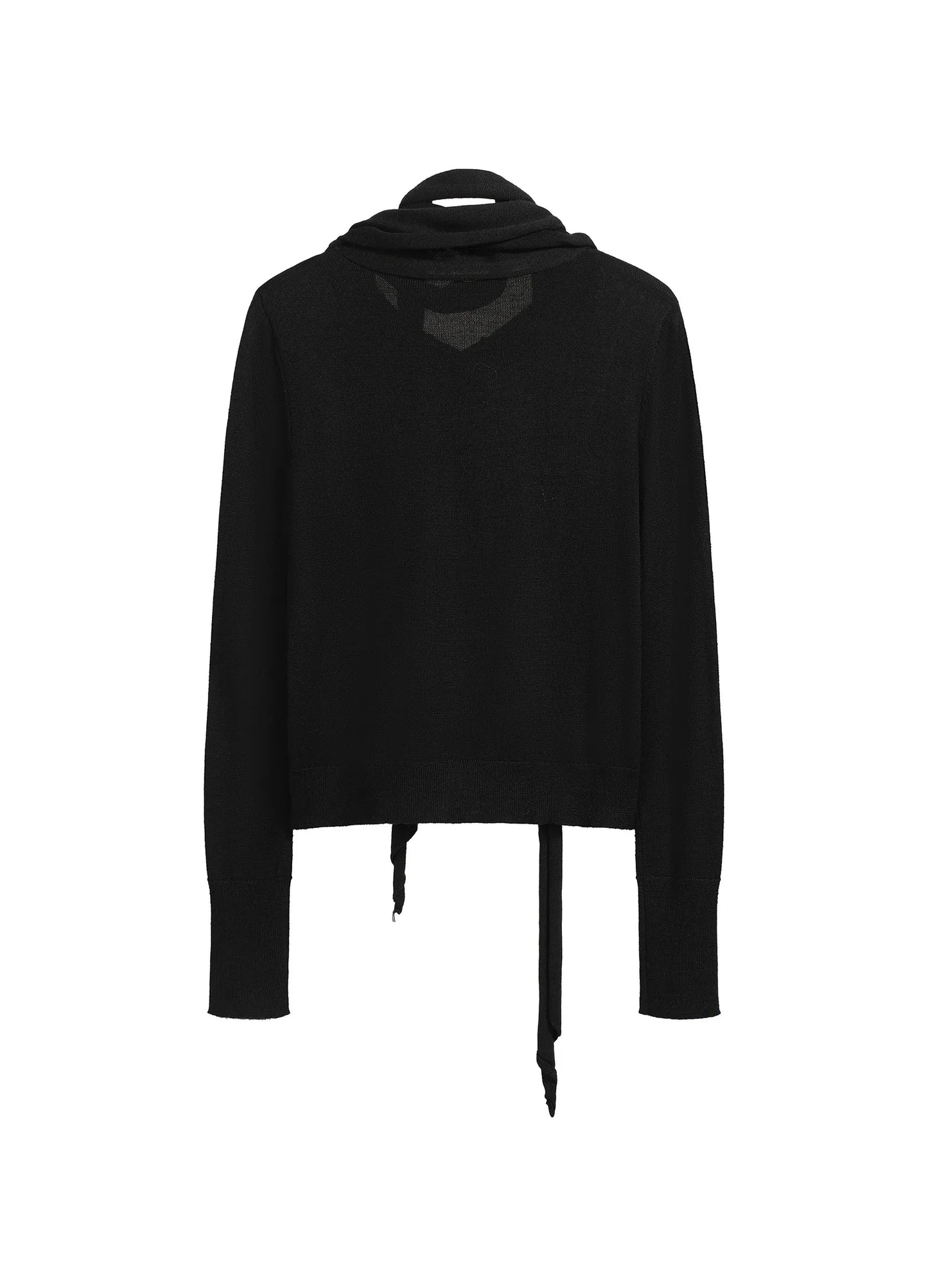 Layered Knit Wool Cardigan