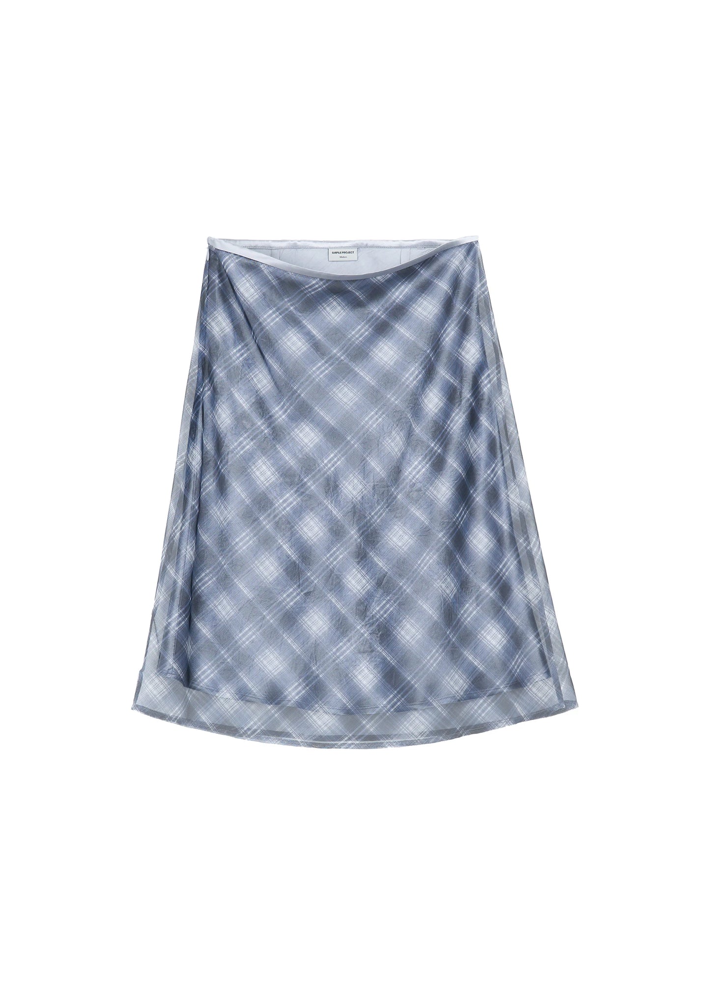 Layered Plaid Skirt