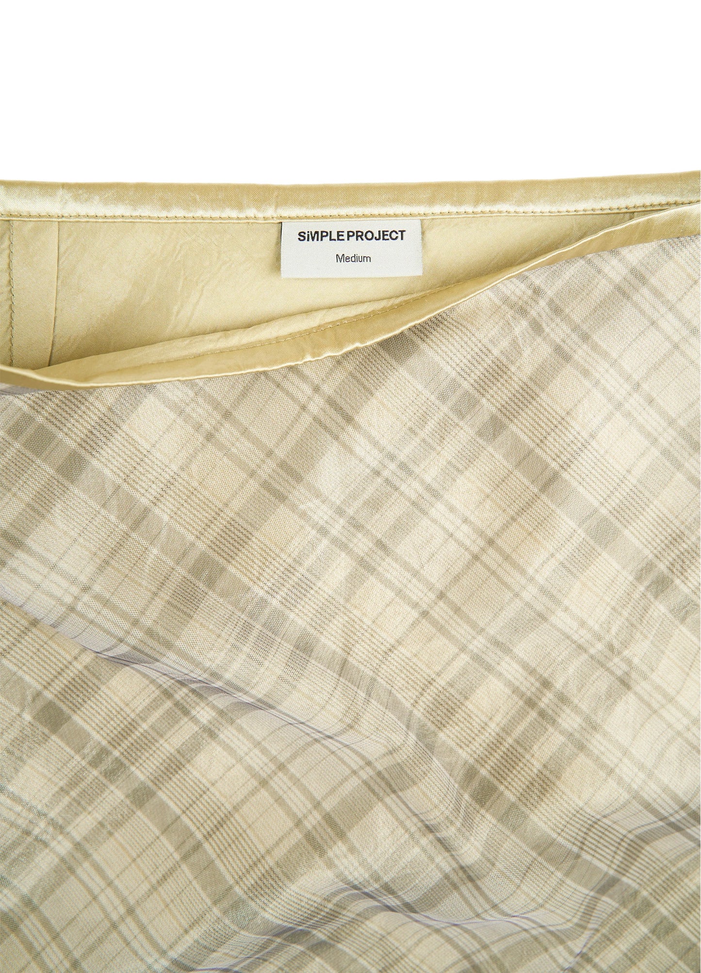 Layered Plaid Skirt