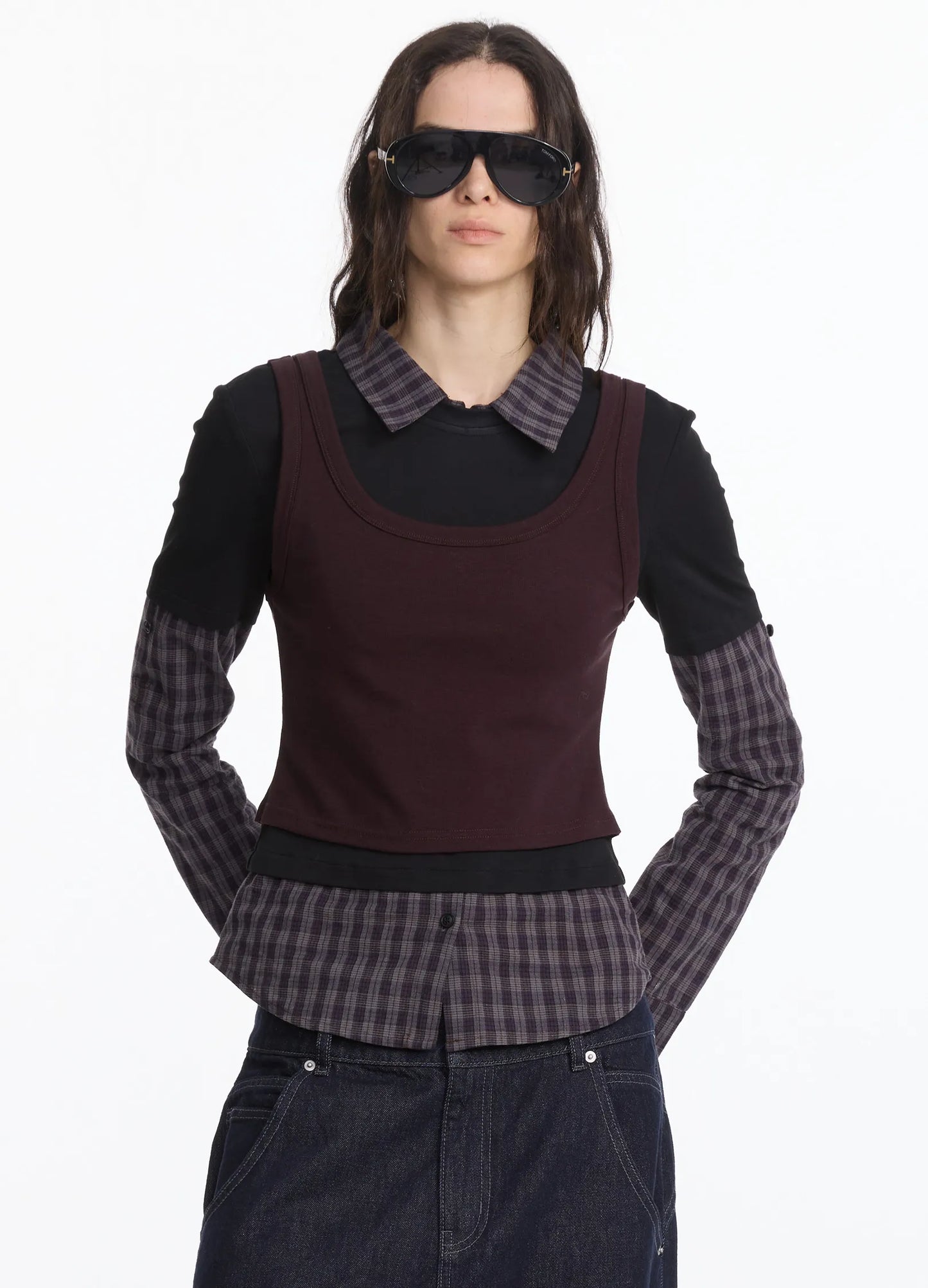 Layered Polo Top