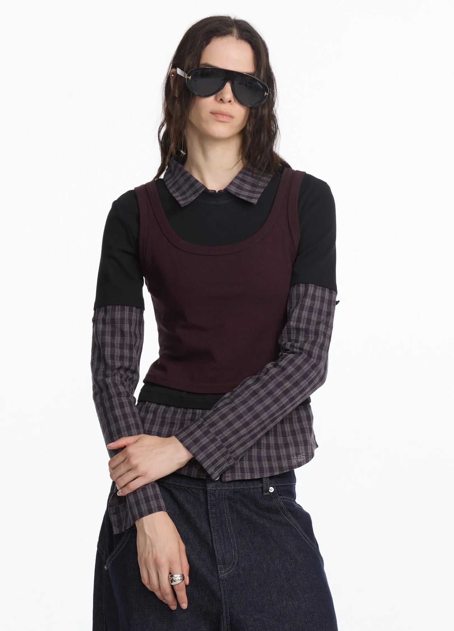 Layered Polo Top