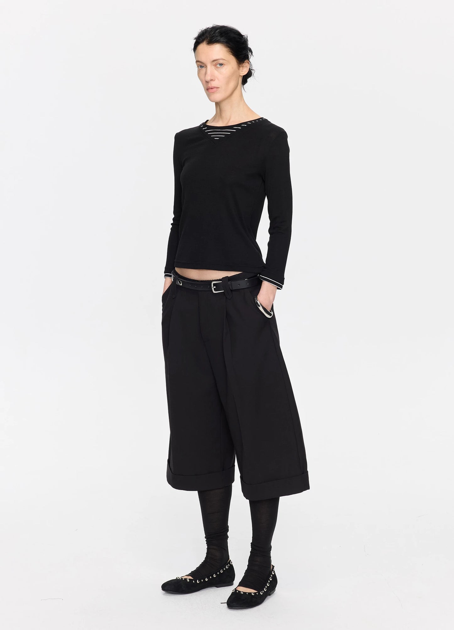 Layered V-Neck Top