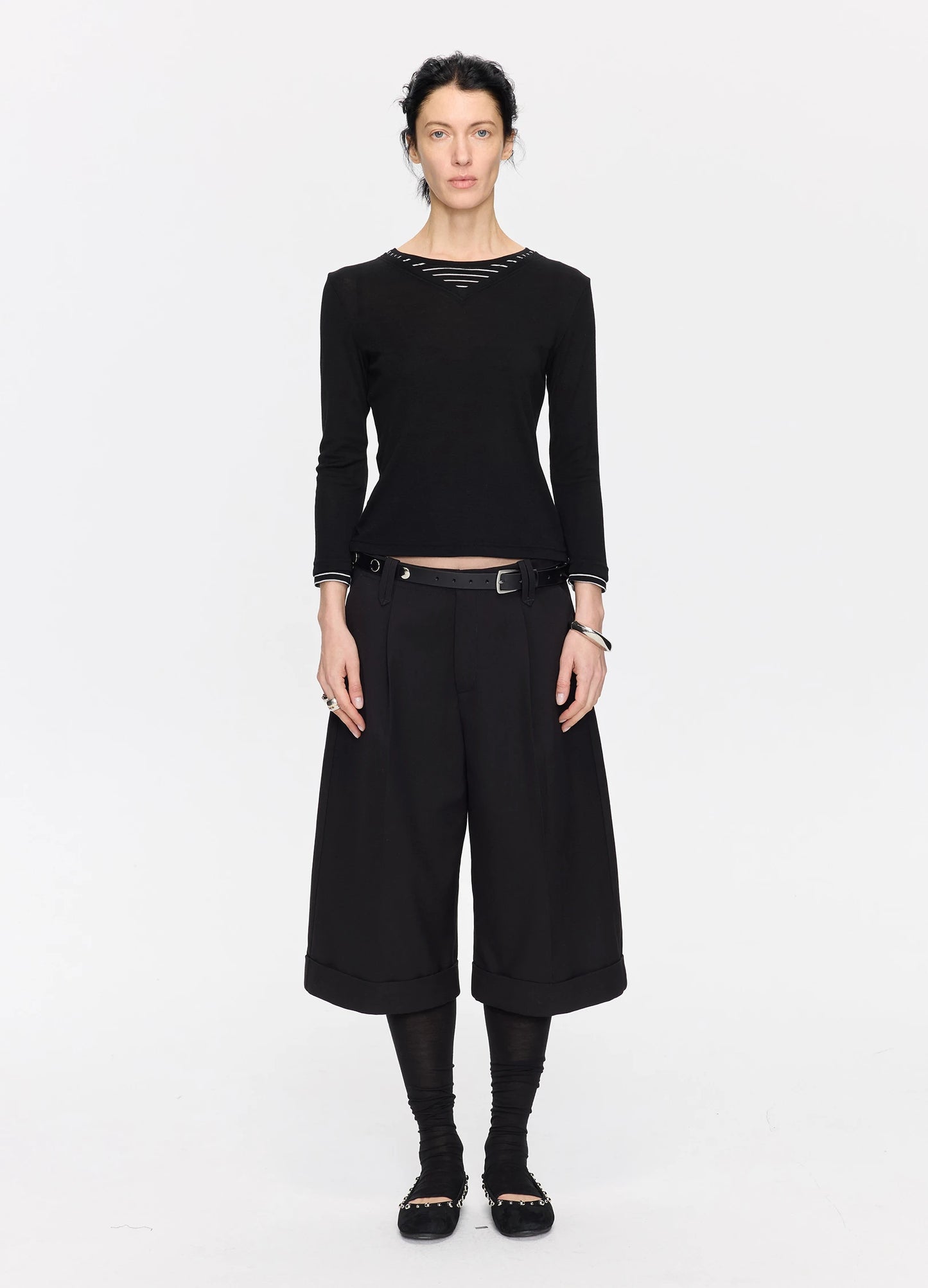 Layered V-Neck Top