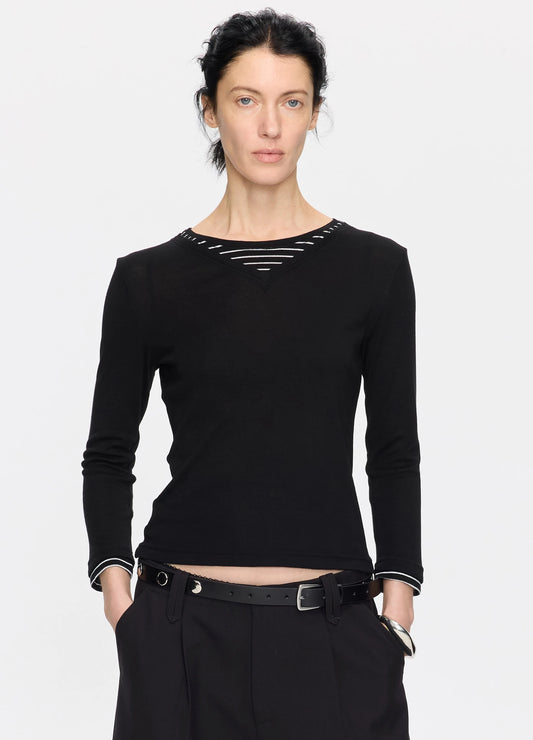 Layered V-Neck Top