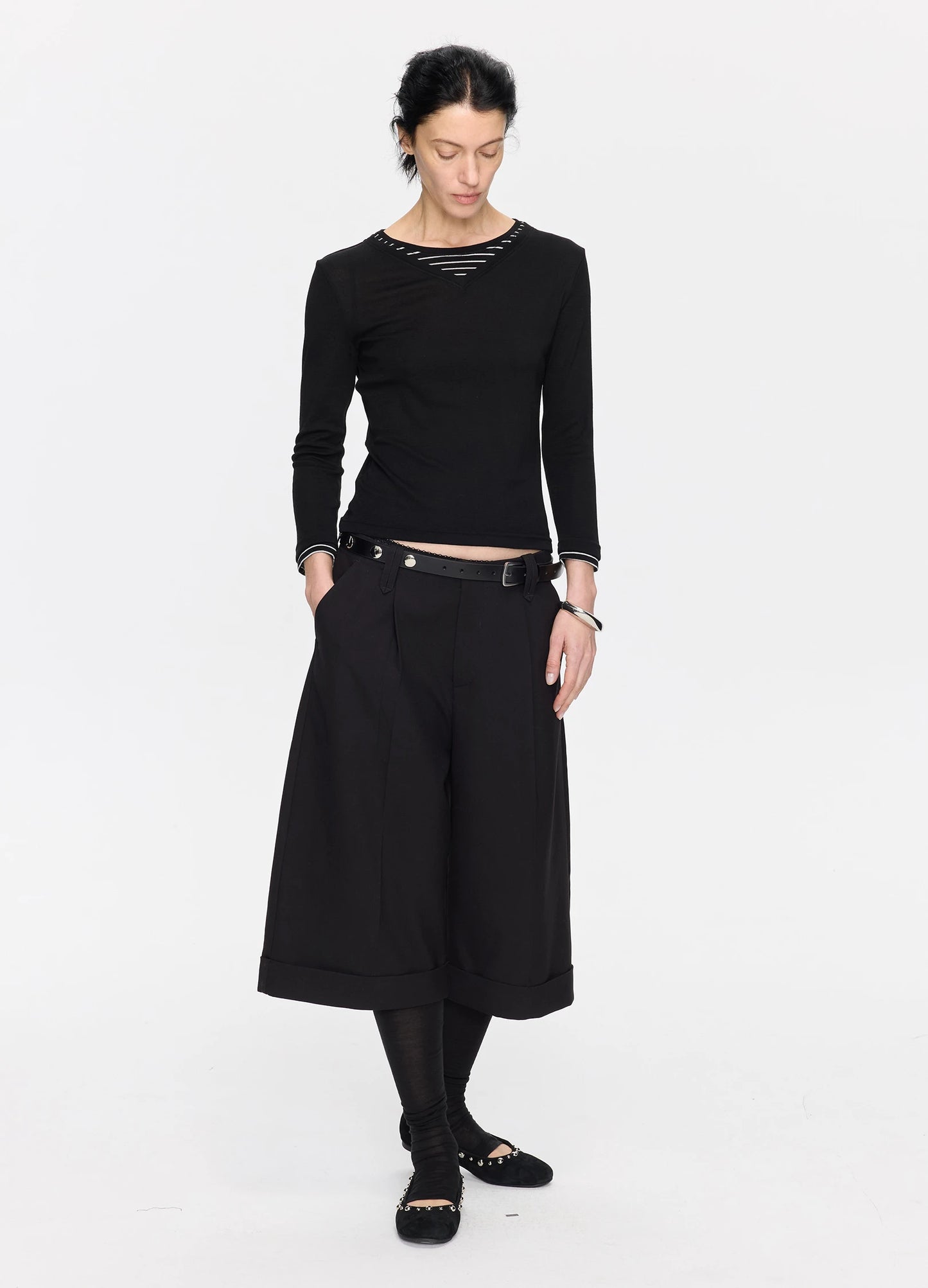 Layered V-Neck Top