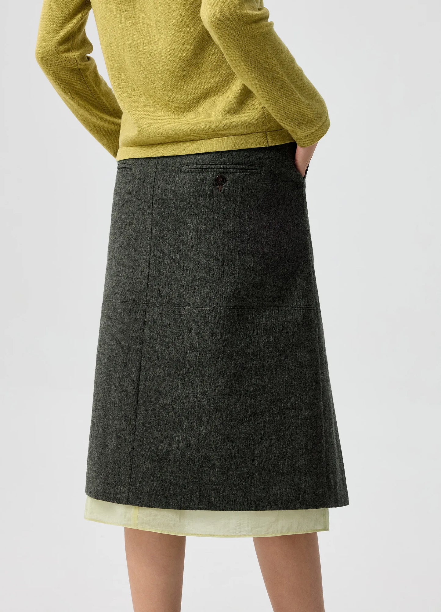Layered Wool Skirt