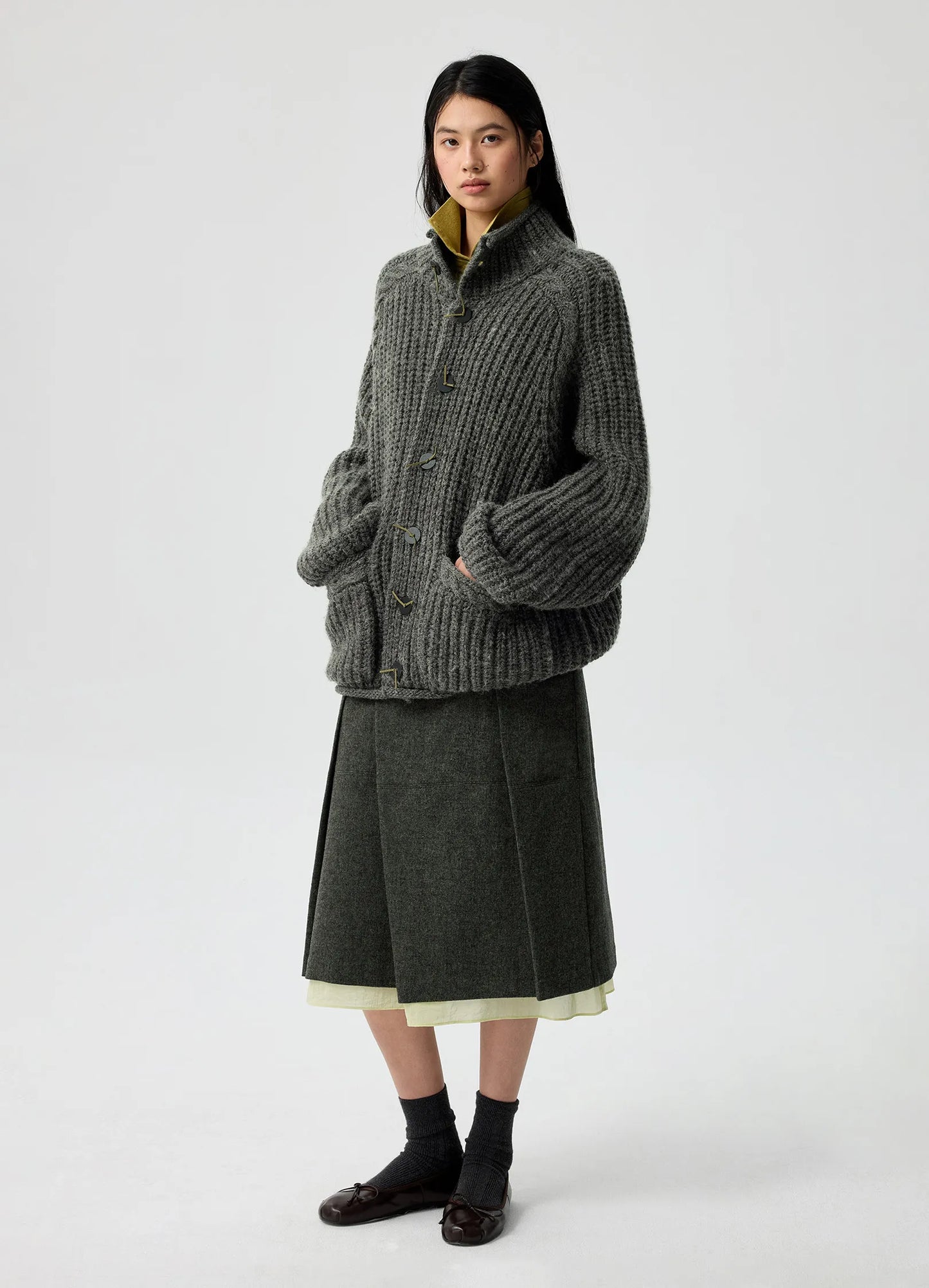 Layered Wool Skirt