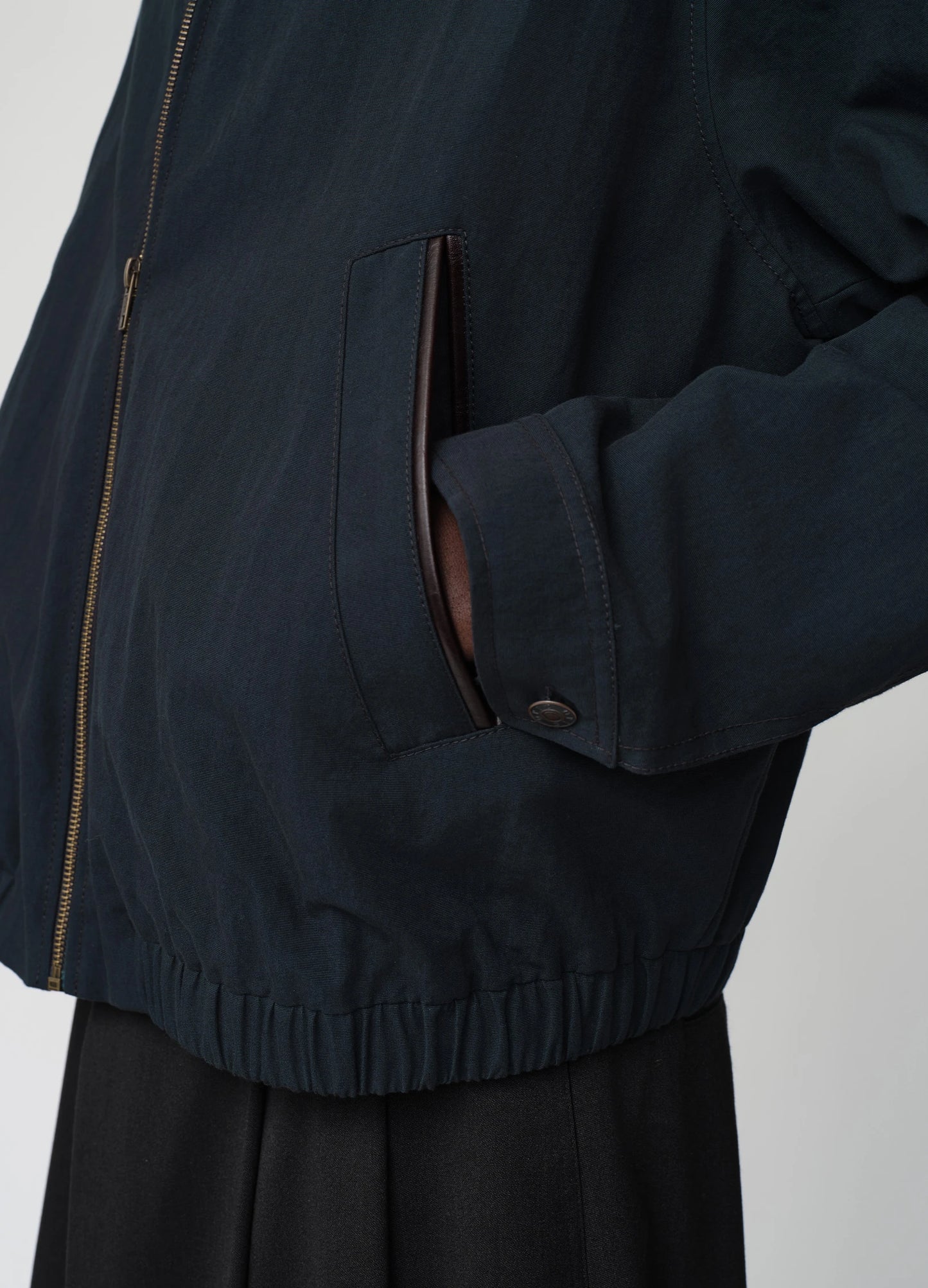 Leather Collar Jacket