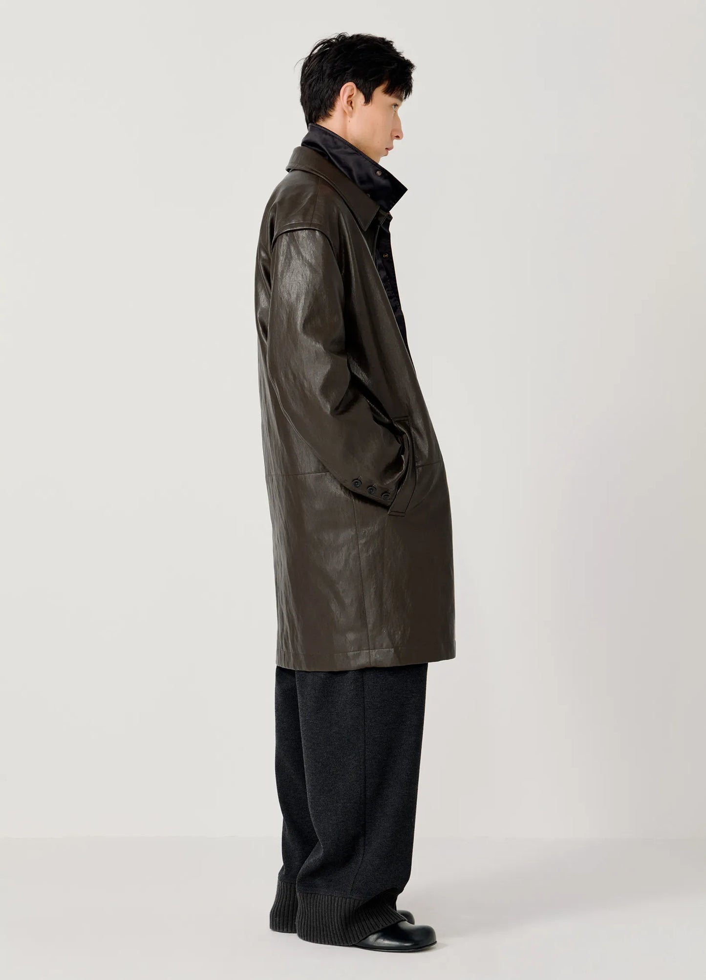 Leather Overcoat