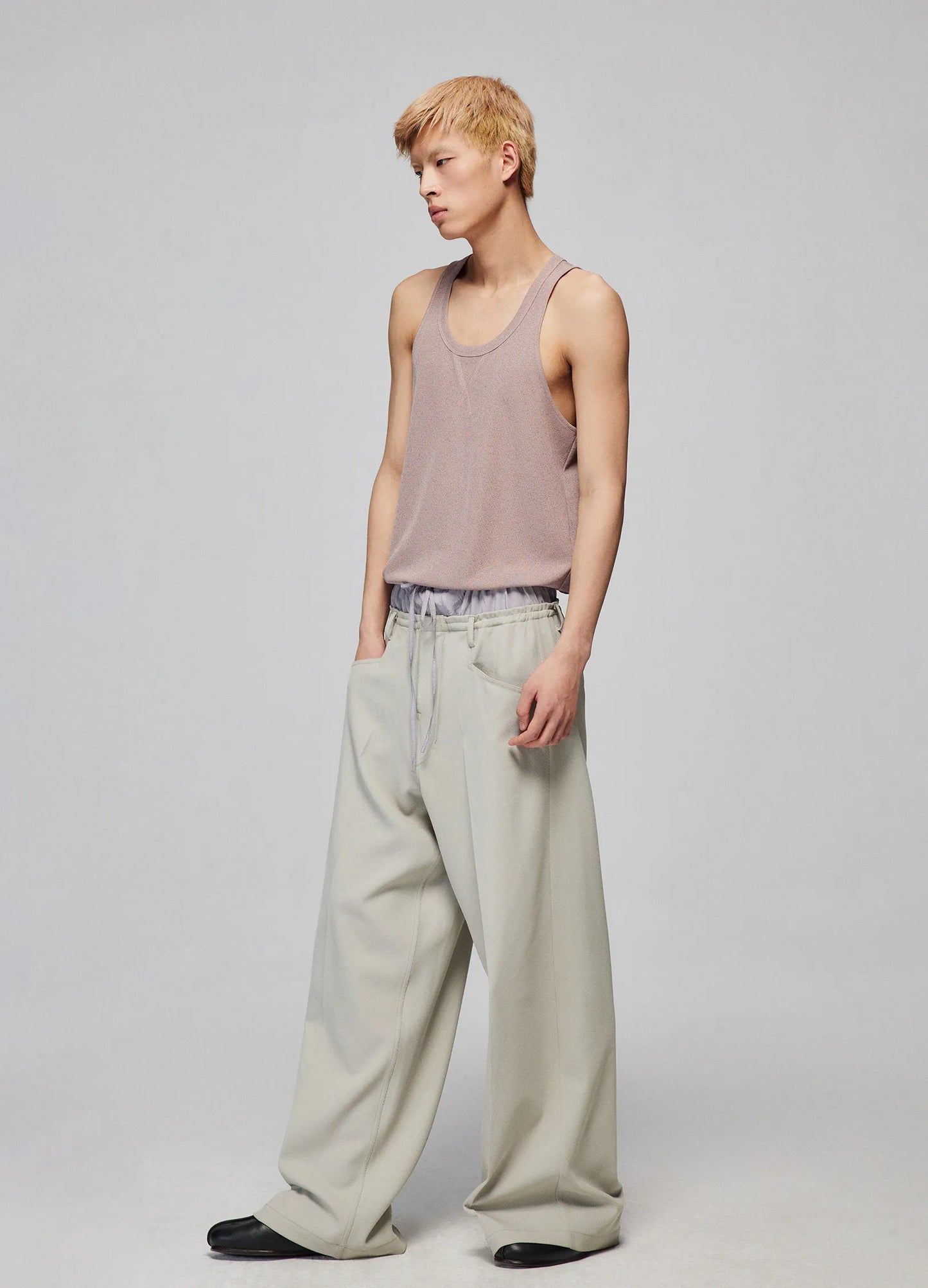Light Splicing Wide Trousers