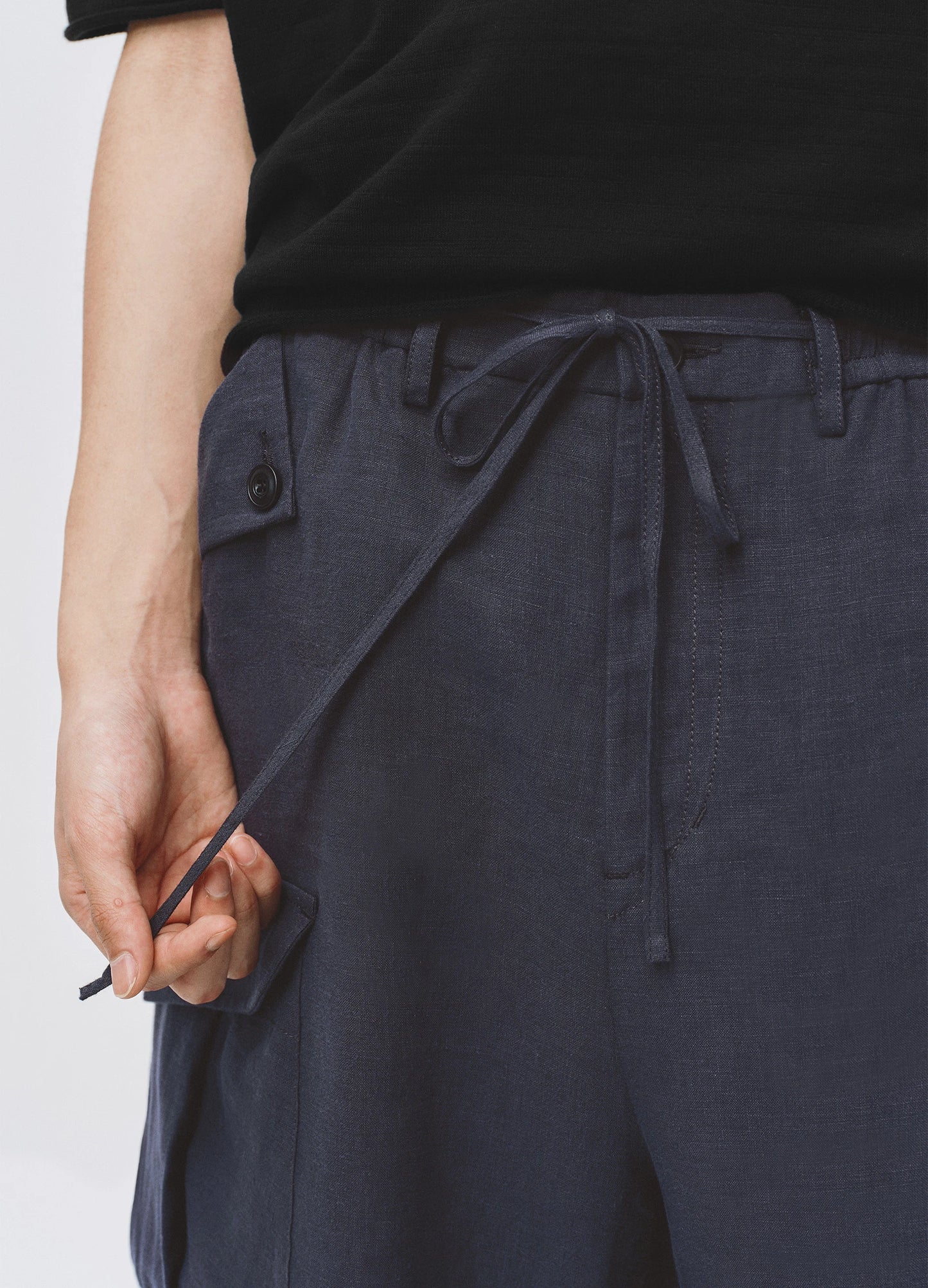 Linen Cargo Shorts