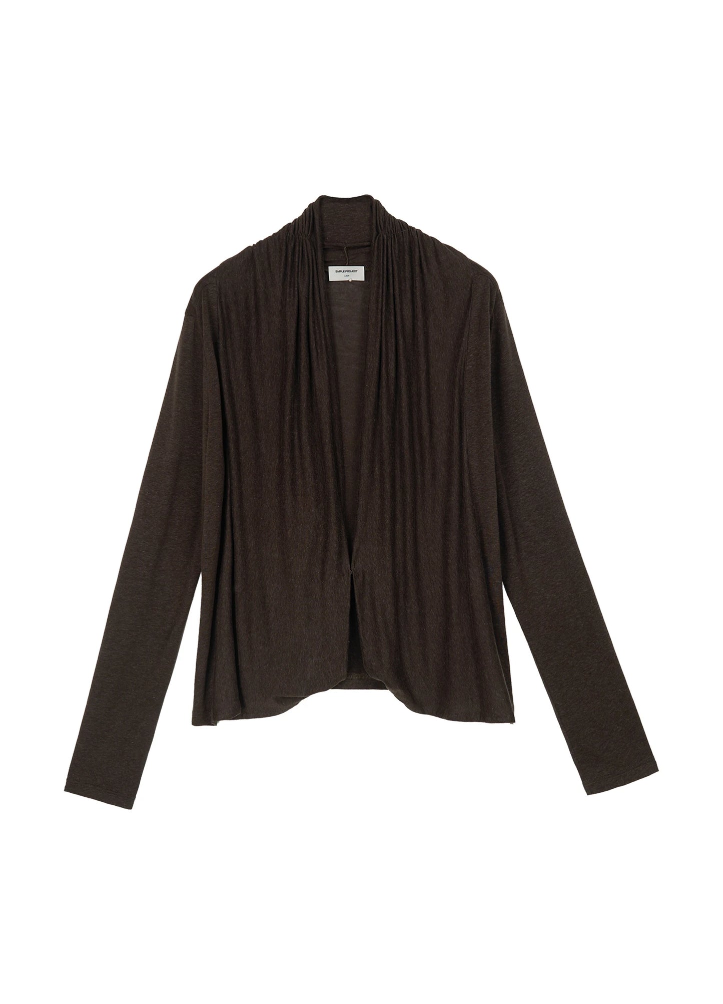 Linen Cowl Cardigan