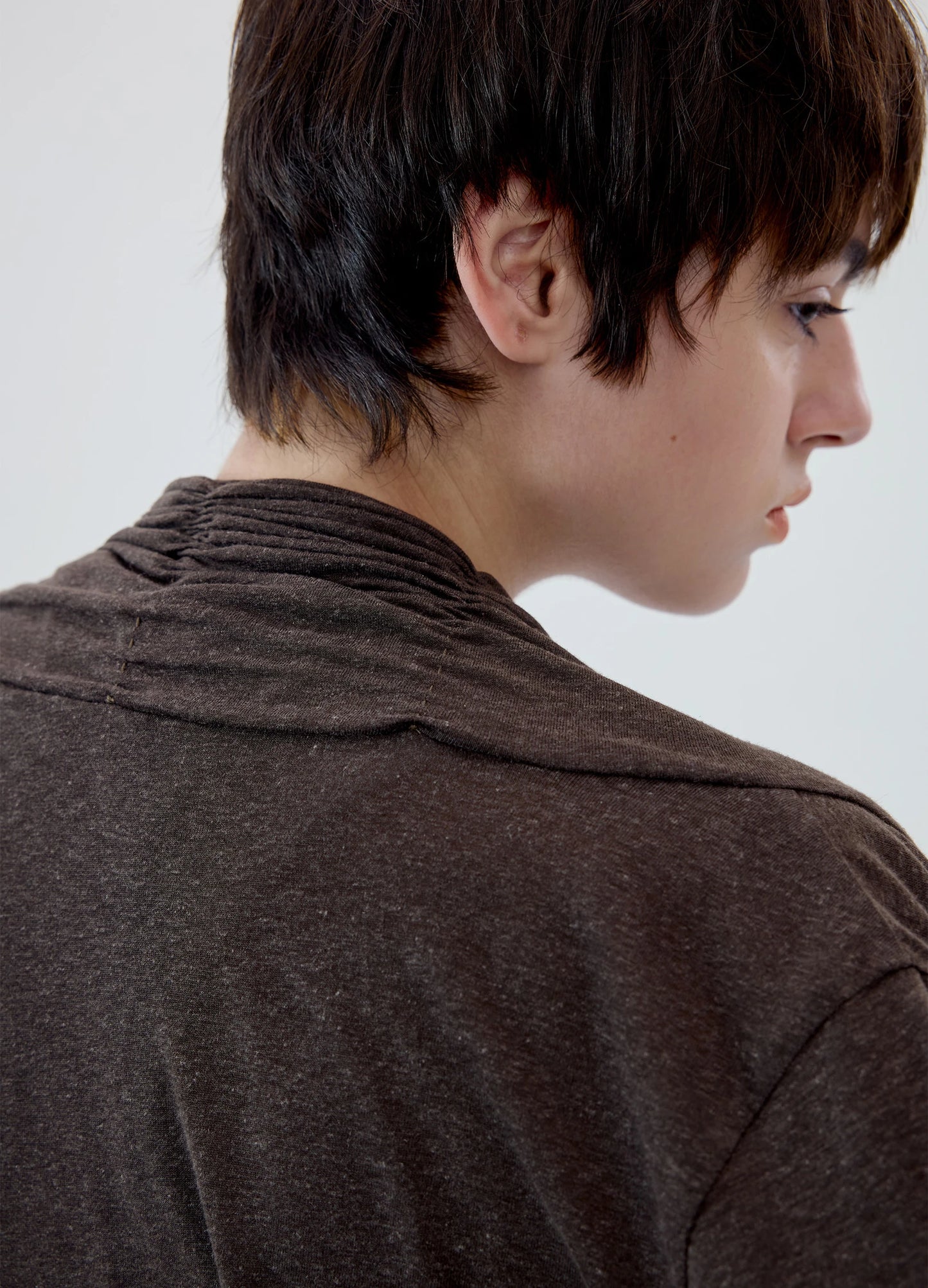 Linen Cowl Cardigan