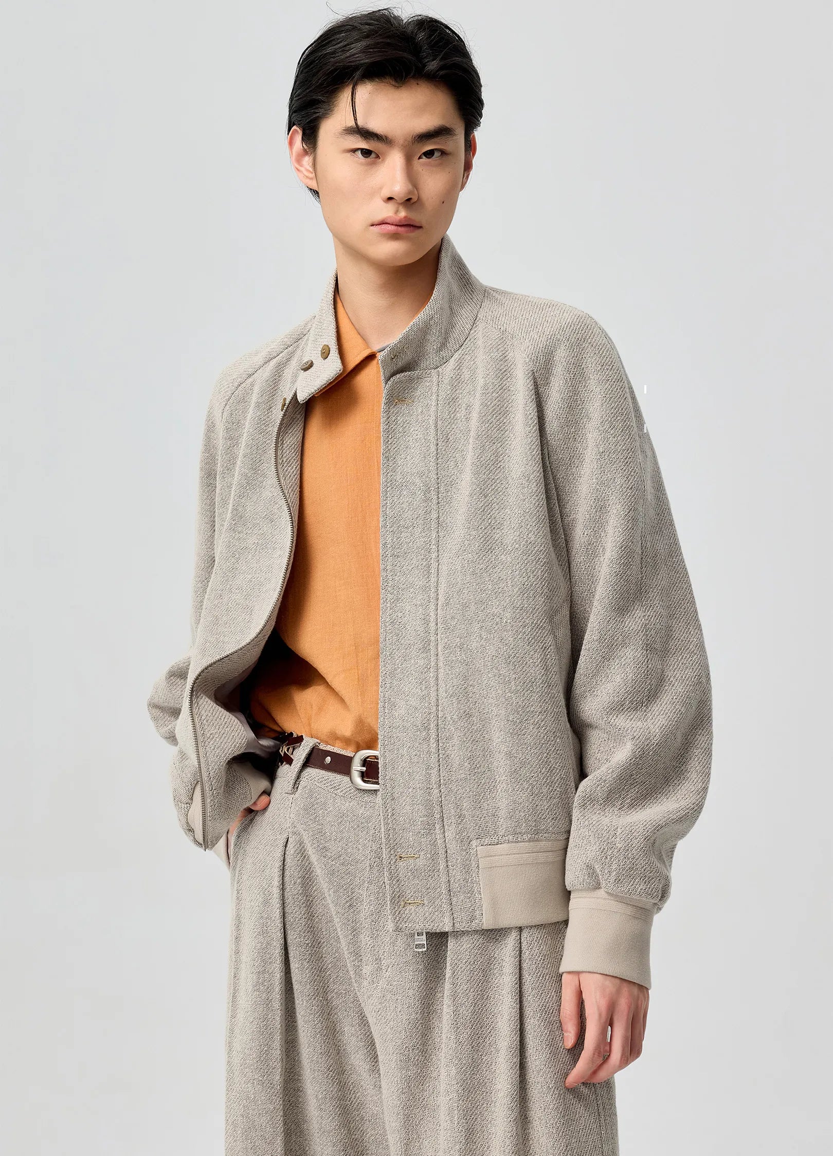 Linen Harrington Jacket – VERSEAS