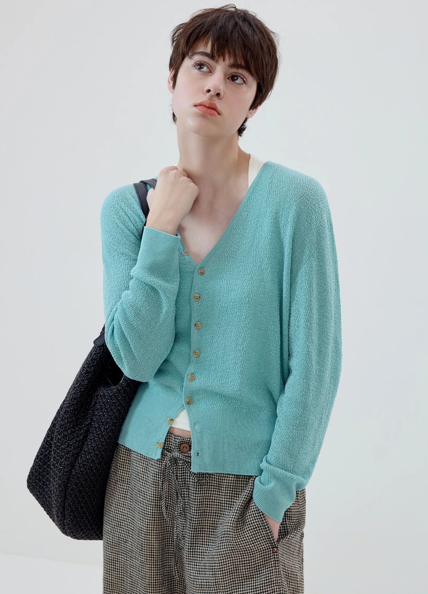 Linen Knit Cardigan