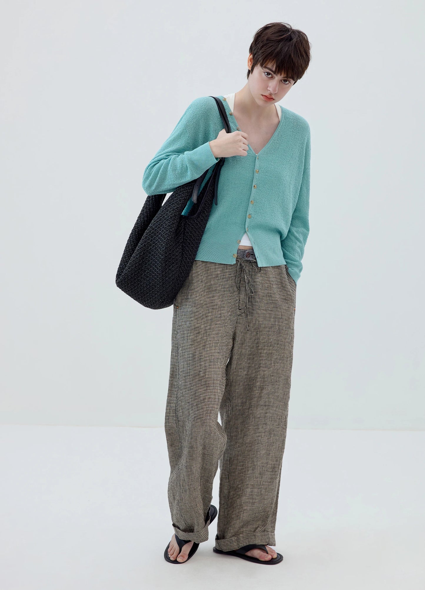 Linen Knit Cardigan