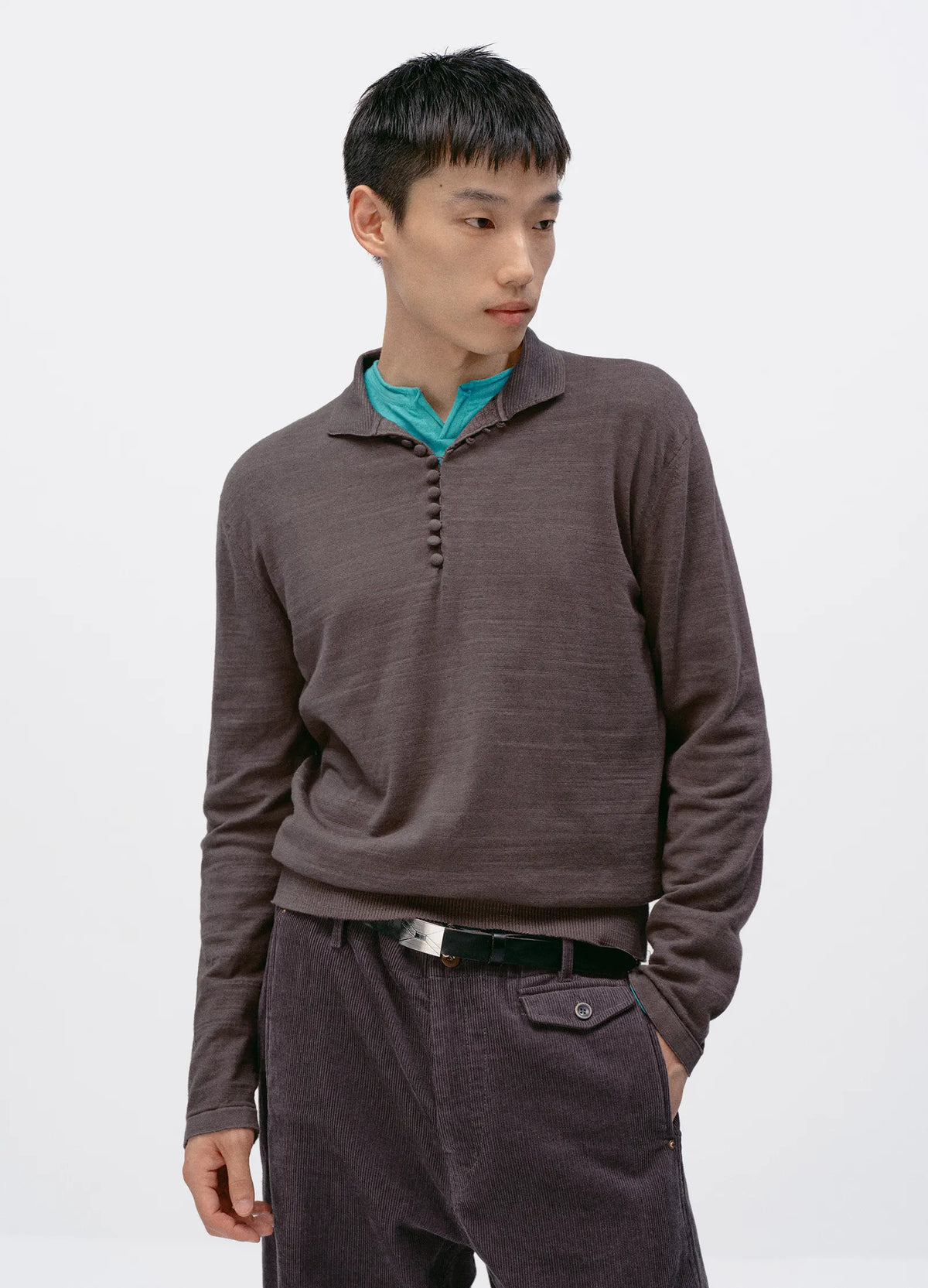 Longsleeve Slub Polo