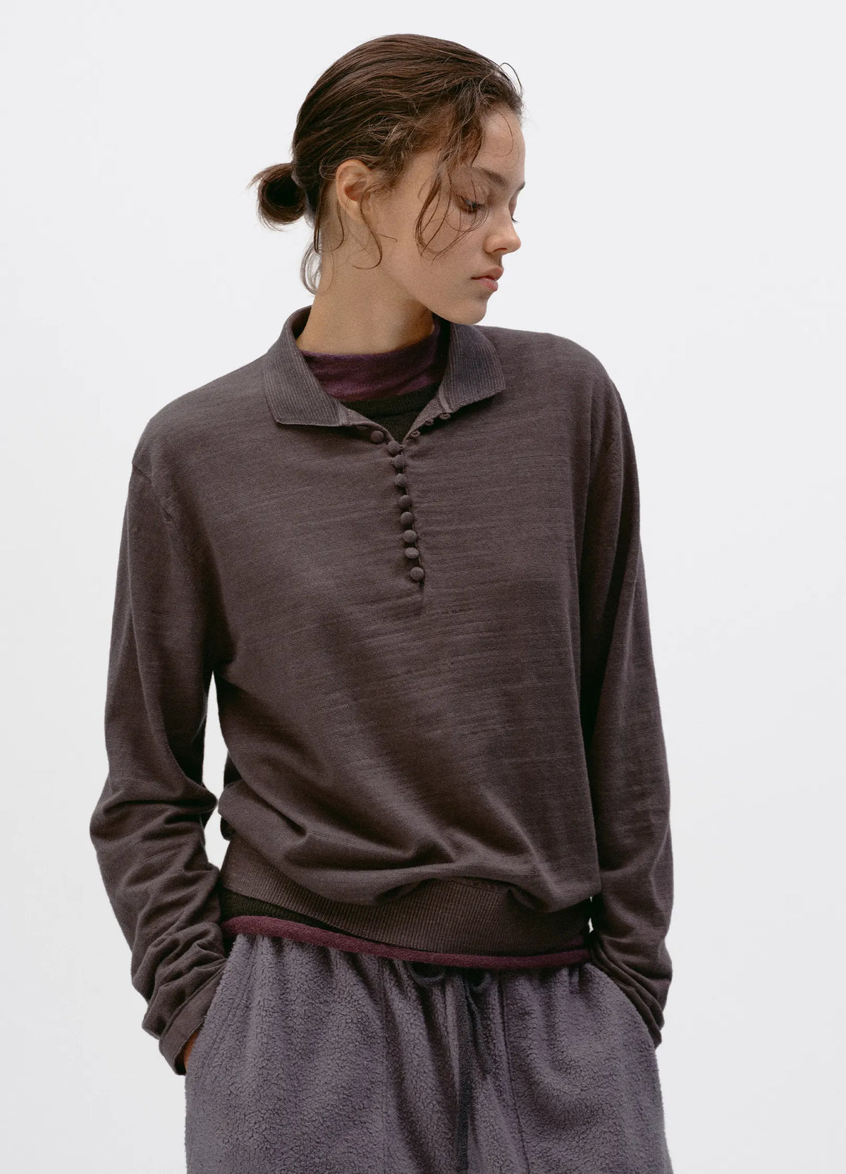 Longsleeve Slub Polo