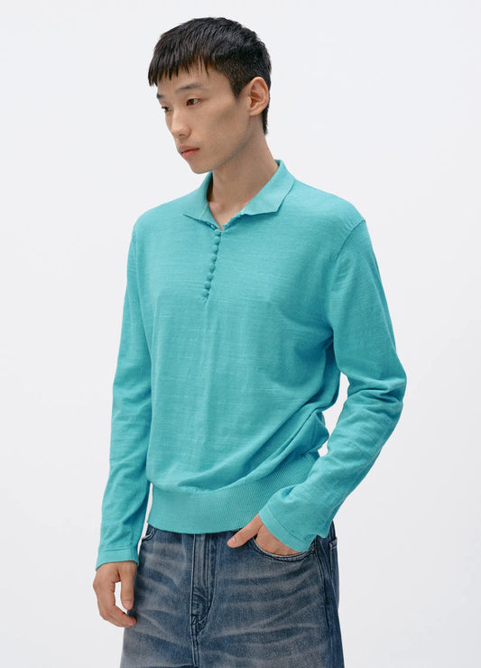 Longsleeve Slub Polo