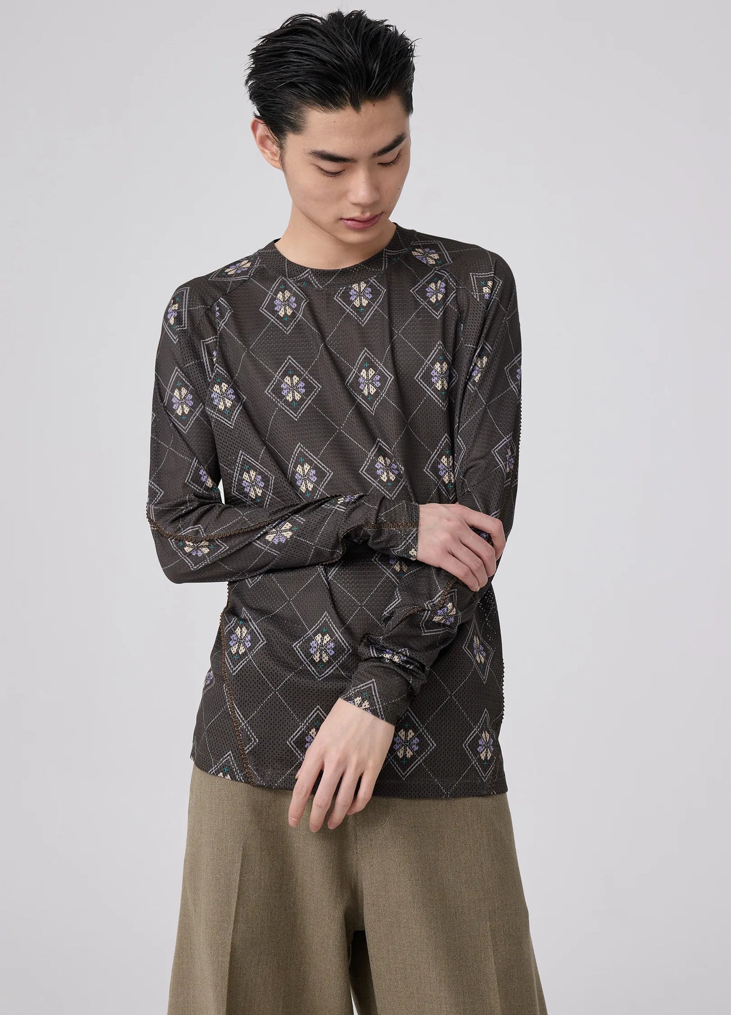 Mesh Graphic Longsleeve