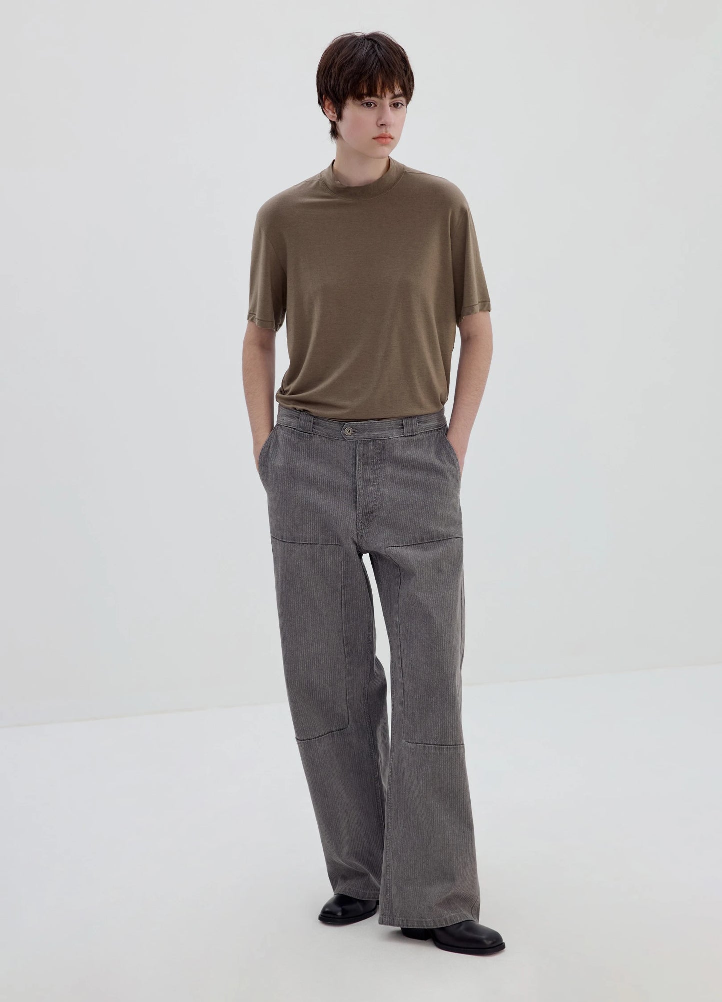 Merino Mock Neck Tee