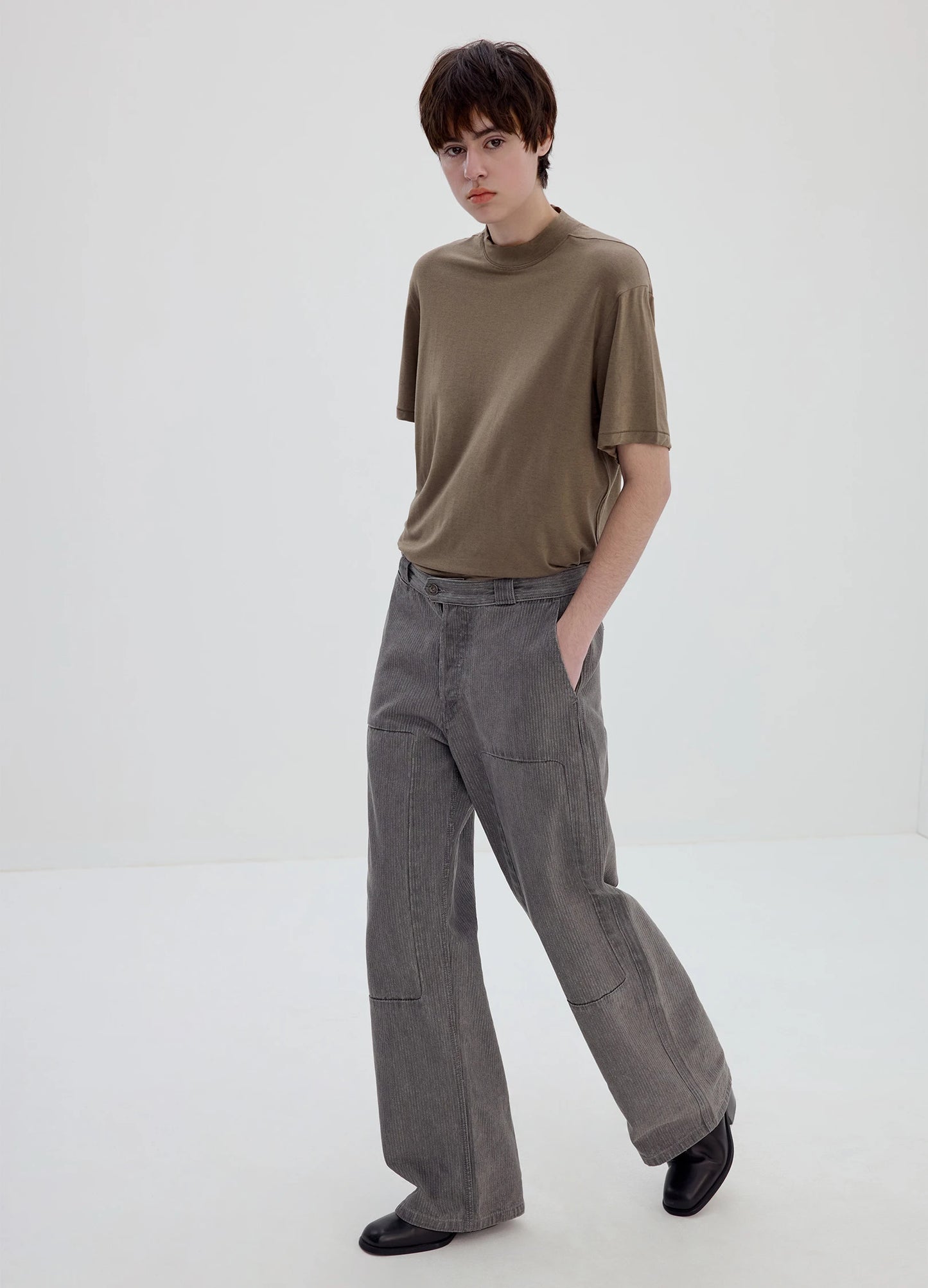 Merino Mock Neck Tee