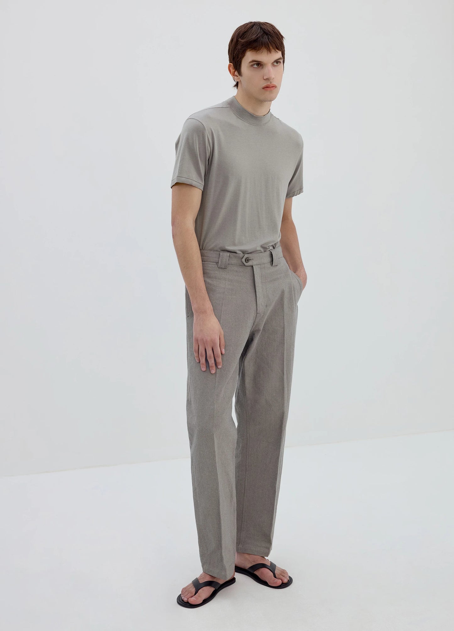 Merino Mock Neck Tee