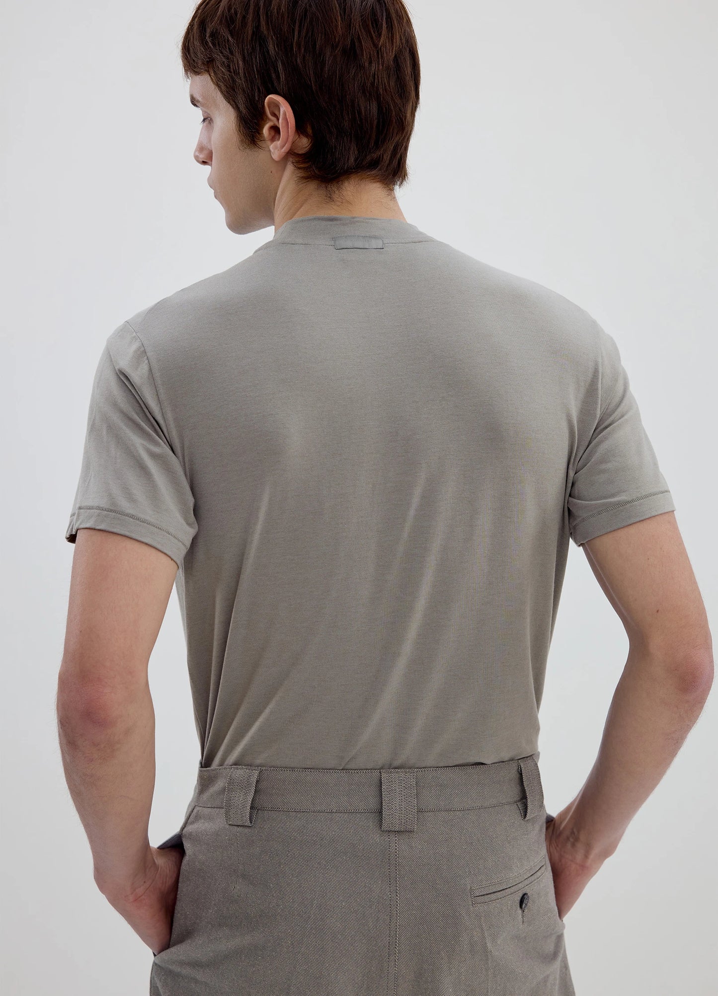 Merino Mock Neck Tee