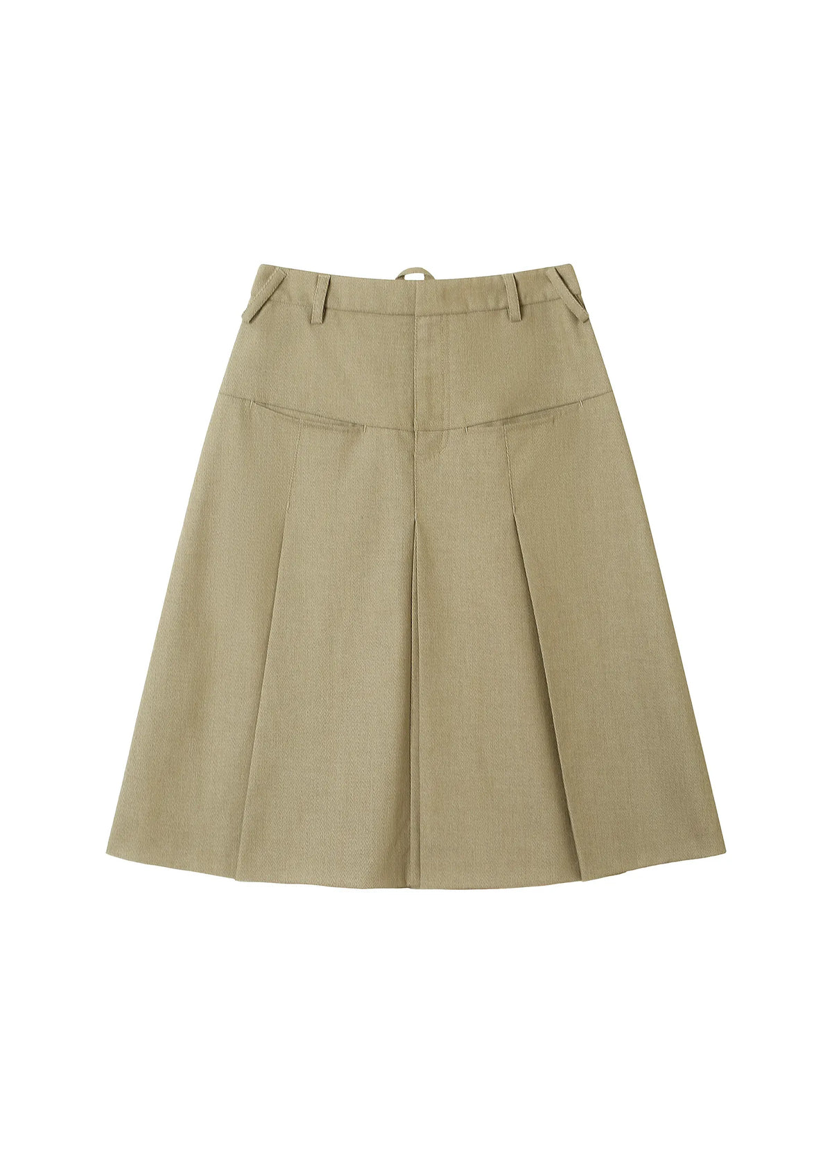 Merino Pleated Skirt