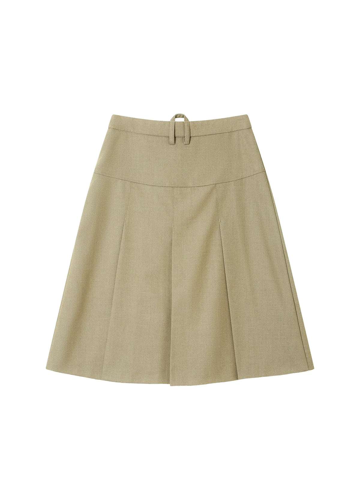 Merino Pleated Skirt