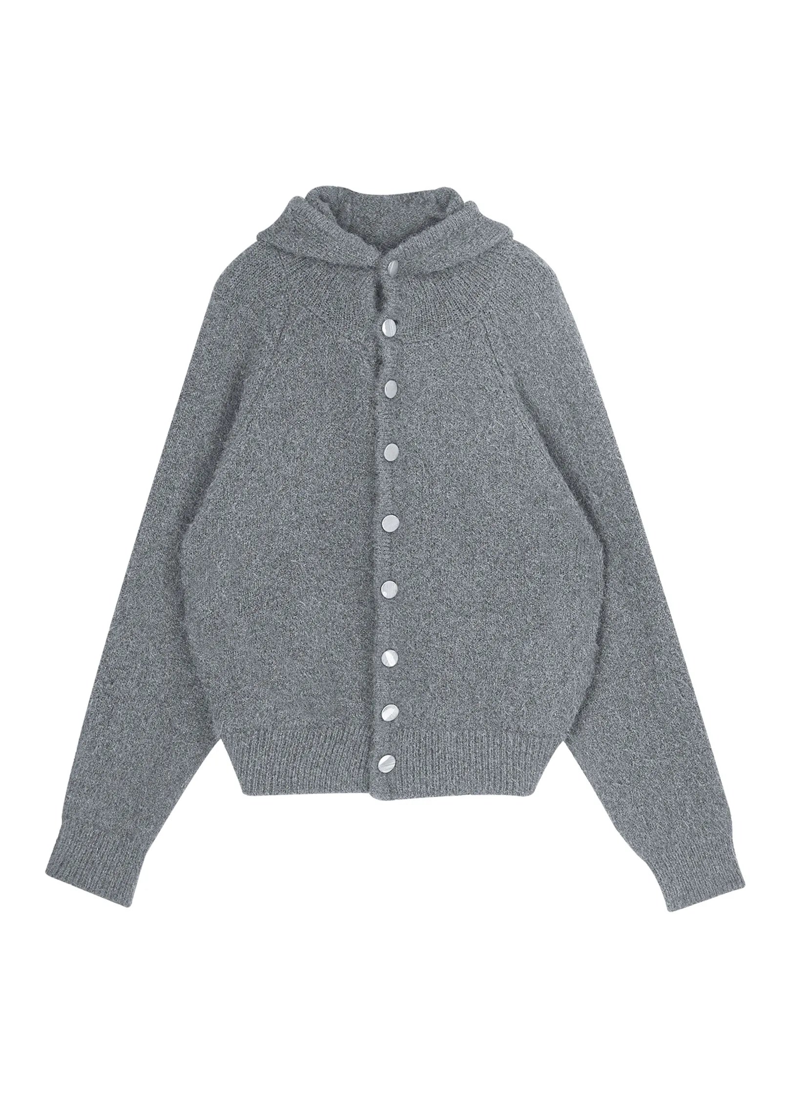 MohairButtonHoodie-AW24-SIMPLE MohairButtonHoodie-AW24-SIMPLE