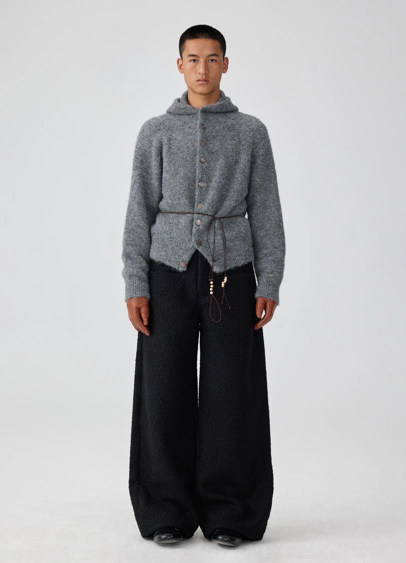 Mohair Button Hoodie – VERSEAS Mohair Button Hoodie – VERSEAS
