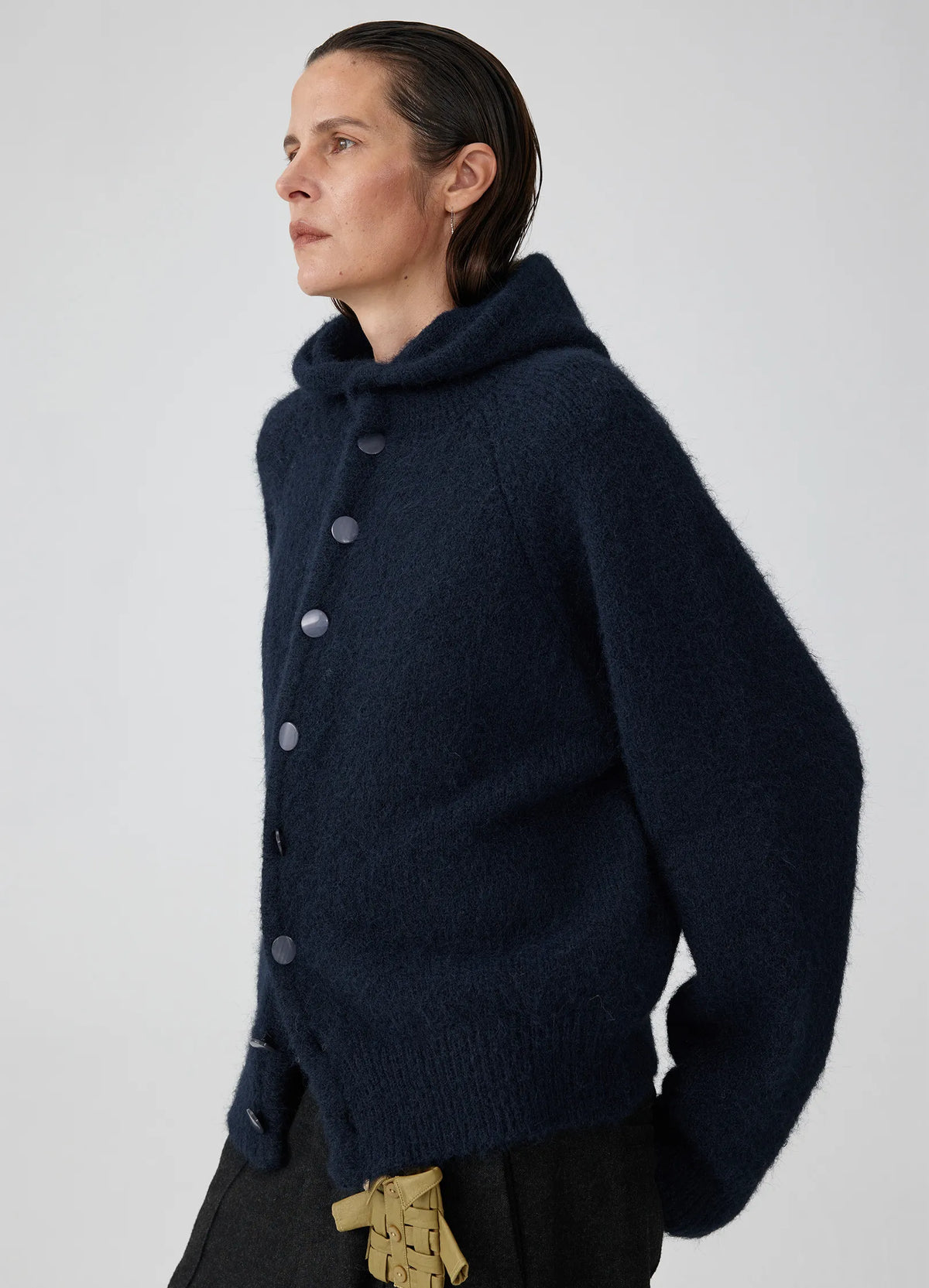Mohair Button Hoodie ° VERSEAS Emerging Asian Fashion Mohair Button Hoodie ° VERSEAS Emerging Asian Fashion