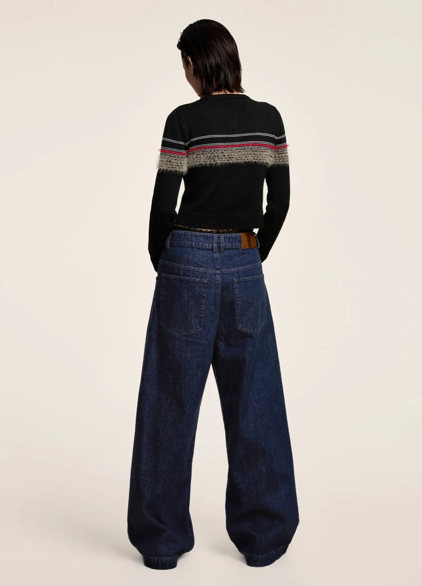 Mohair Design Cardigan - Fitted