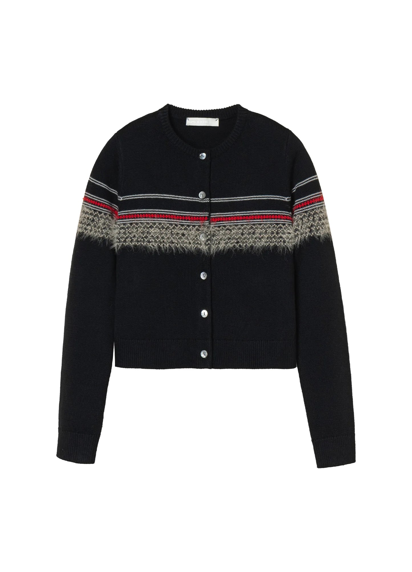 Mohair Design Cardigan - Fitted