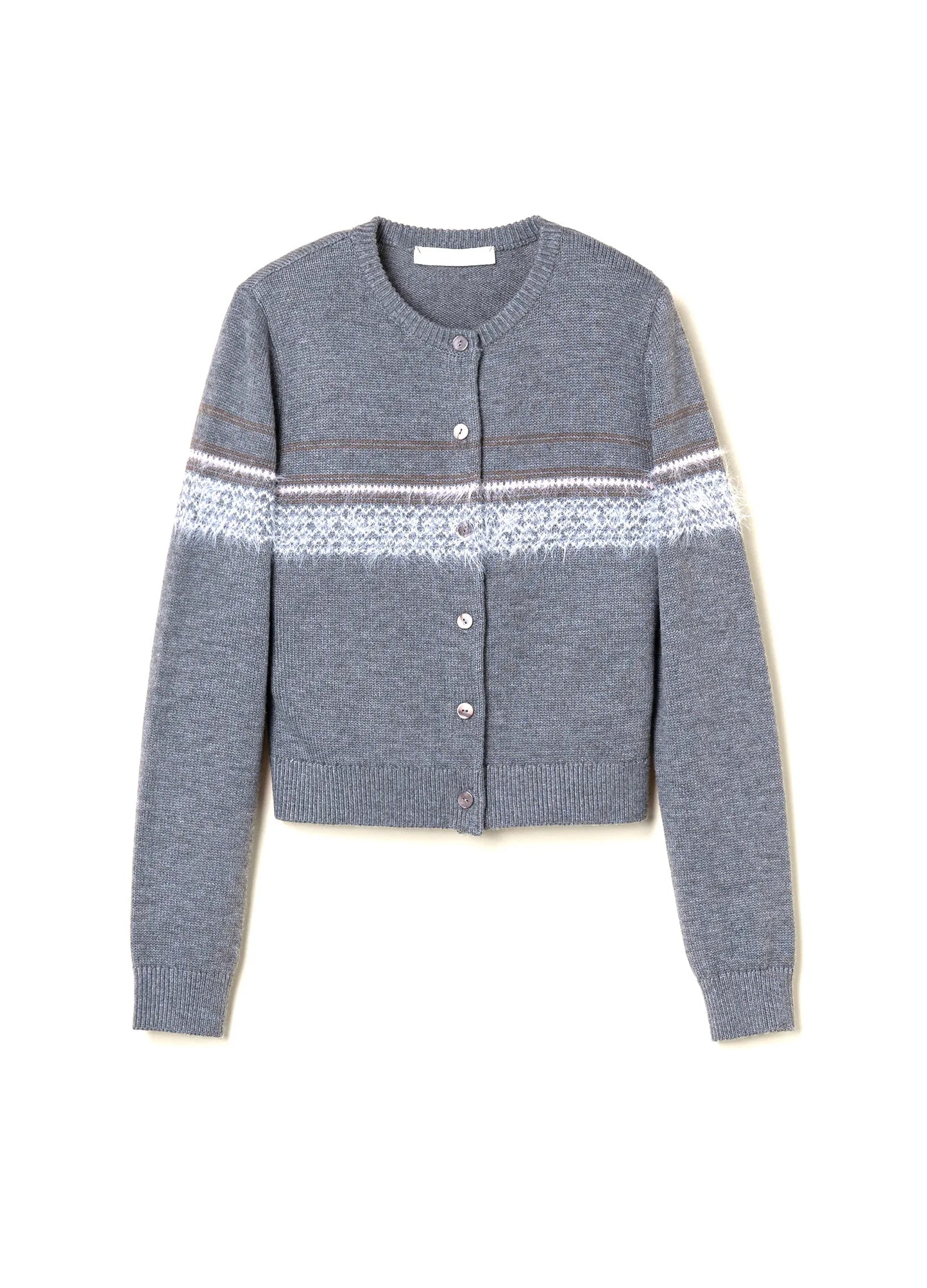 Mohair Design Cardigan - Fitted