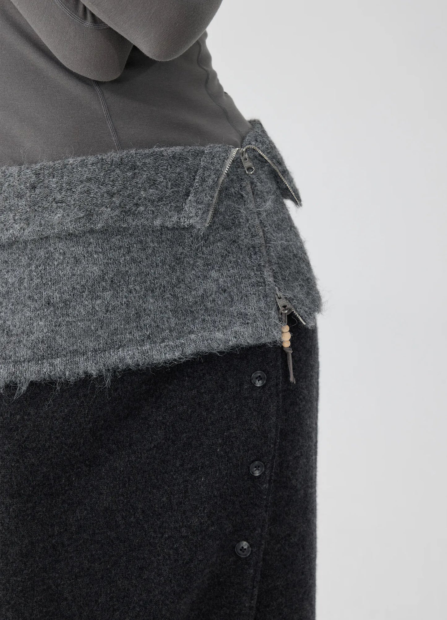 Mohair Double Miniskirt