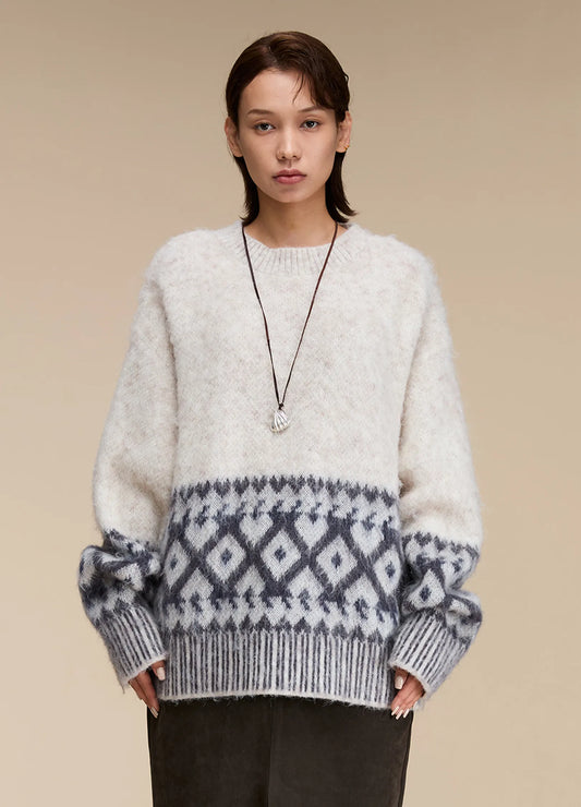 Mohair Graphic Sweater