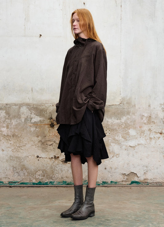 Dark Hooded Shirt