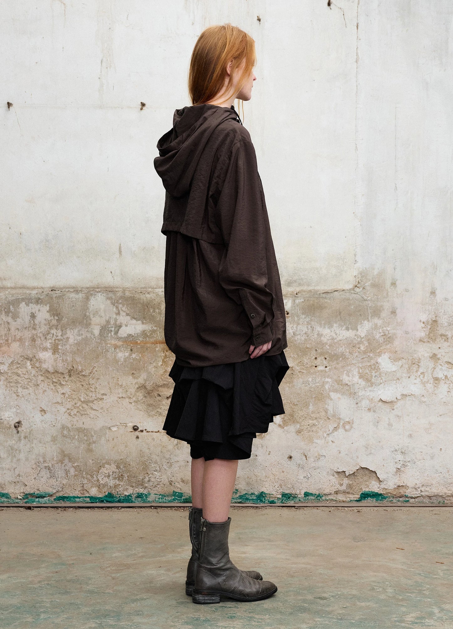 Dark Hooded Shirt