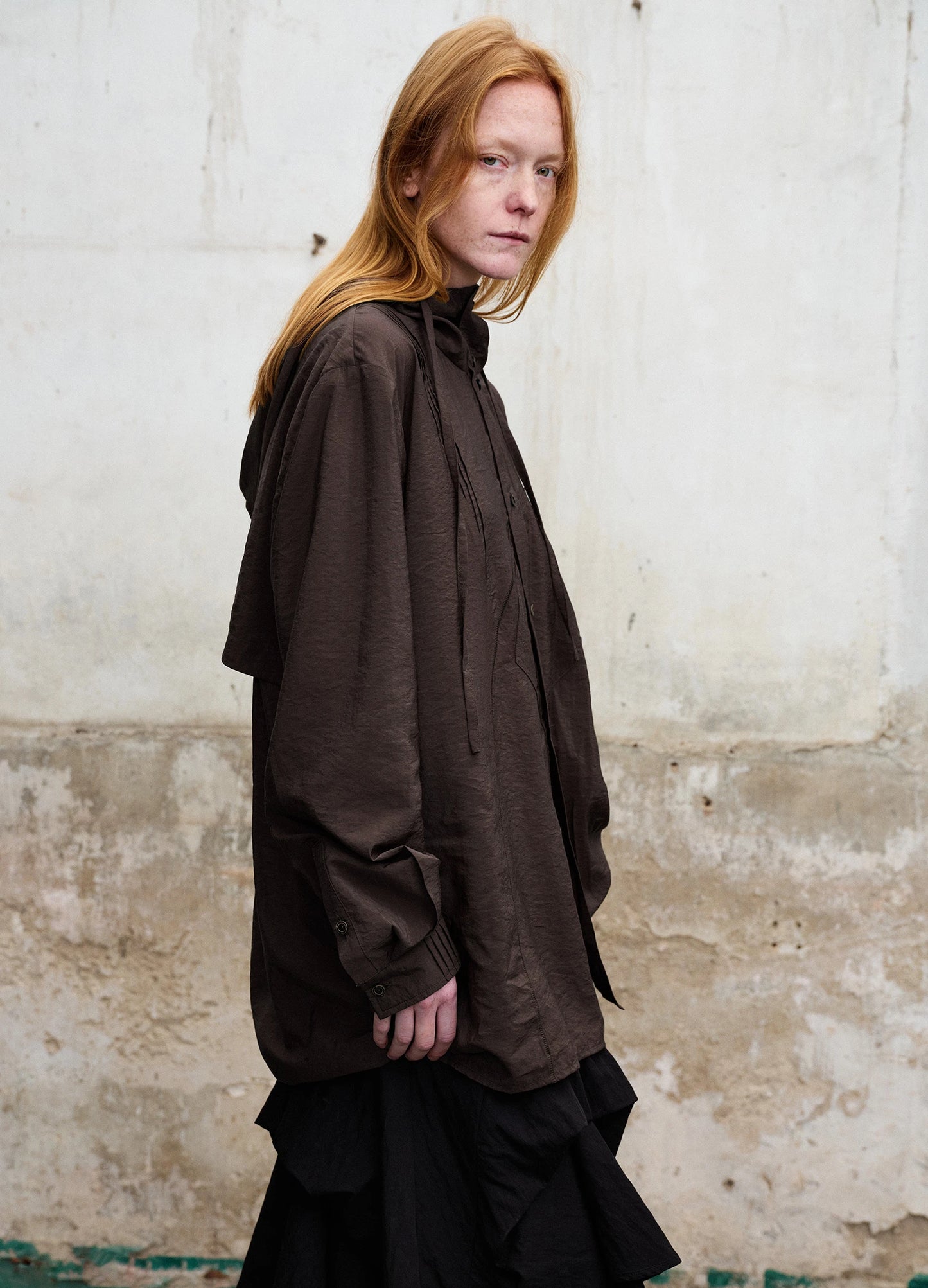 Dark Hooded Shirt