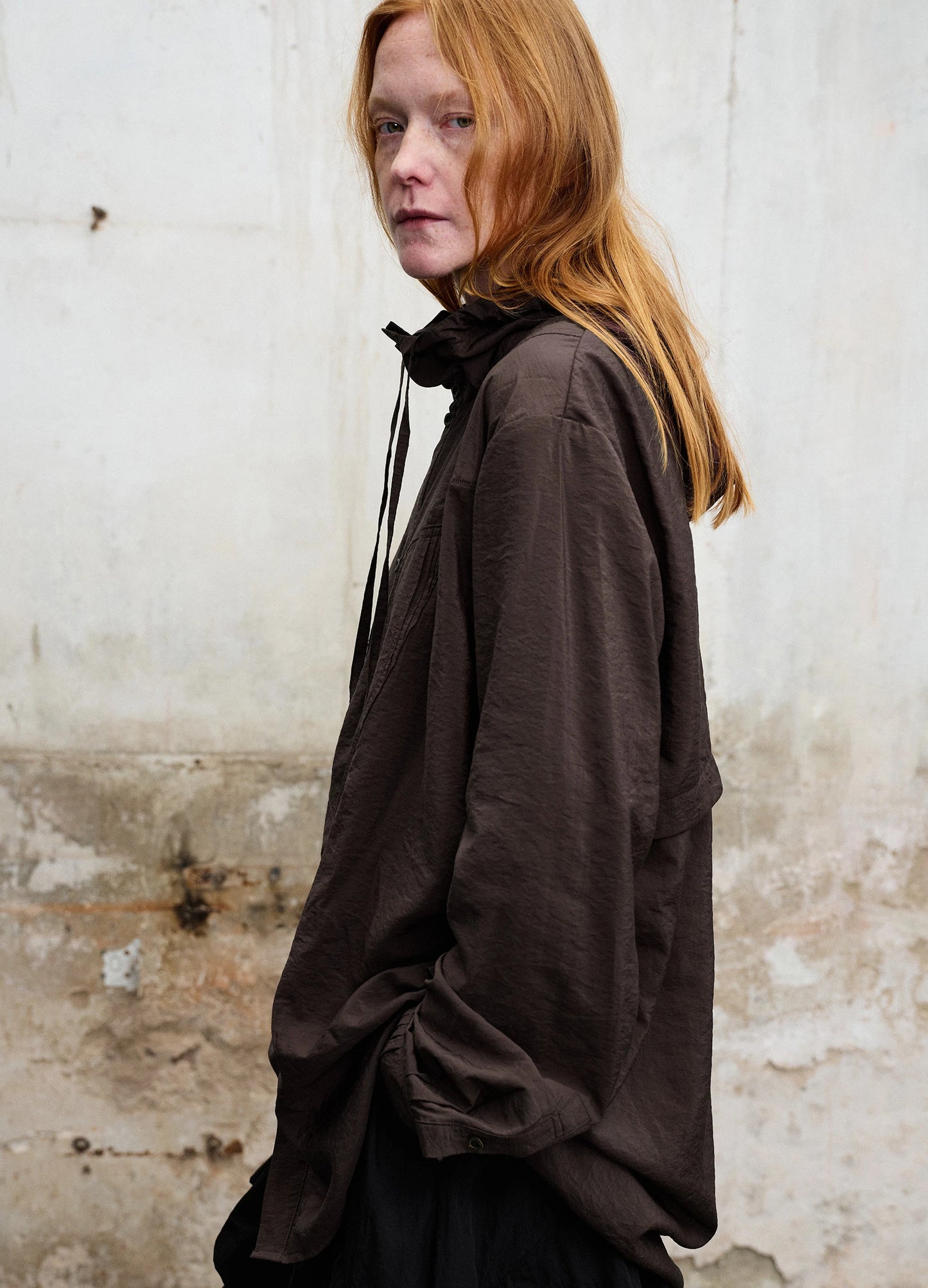 Dark Hooded Shirt